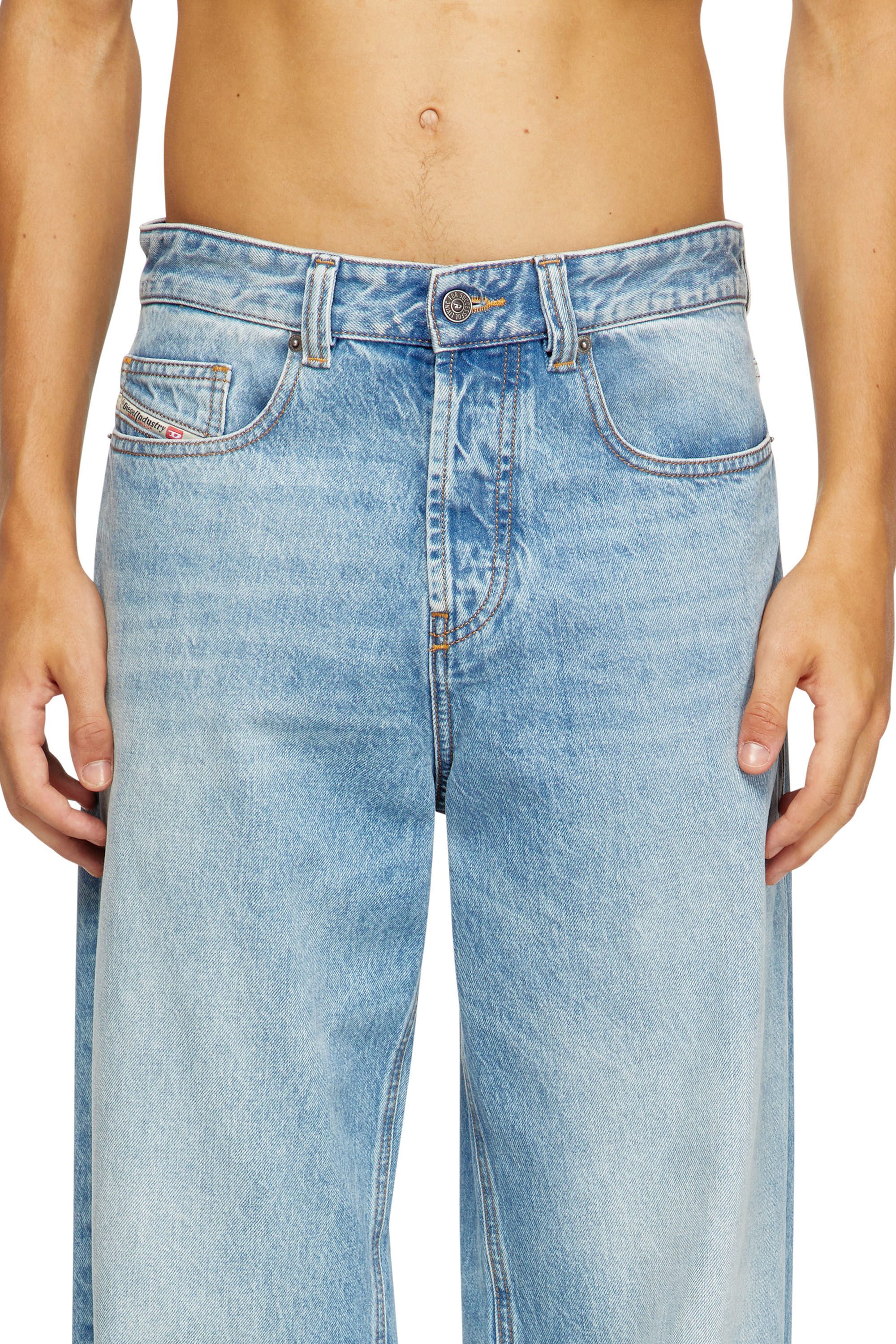 Diesel - Man's Relaxed Jeans 2001 D-Macro 09I29, Light Blue - 5