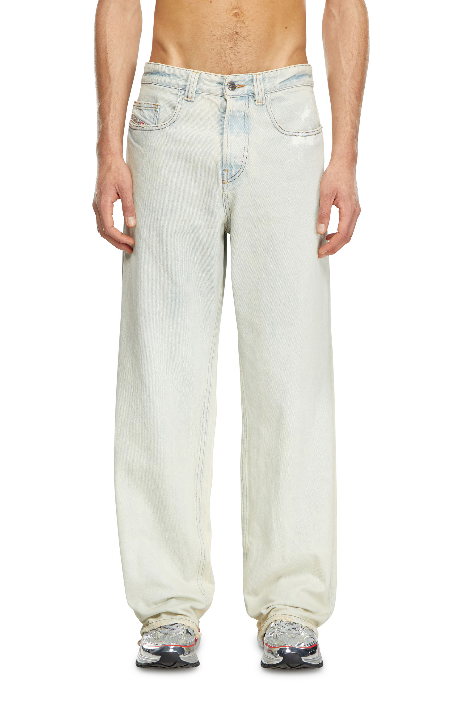 Diesel - Relaxed Jeans 2001 D-Macro 09J81 Hombre, Azul Claro - 3