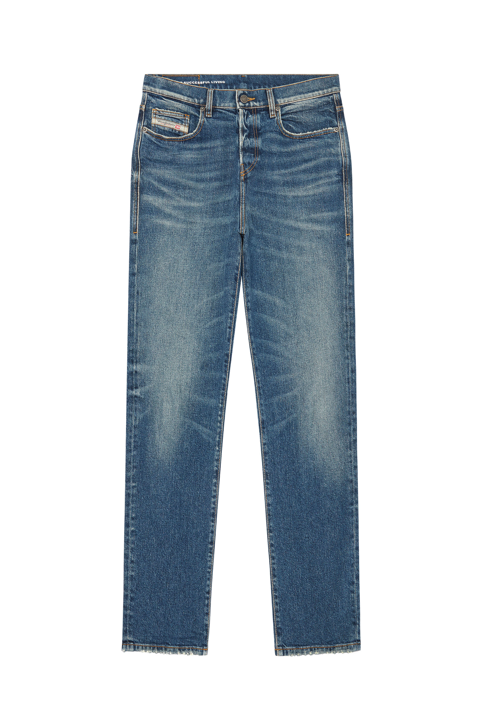 2020 D-VIKER Man: straight Medium blue Jeans button fly | Diesel