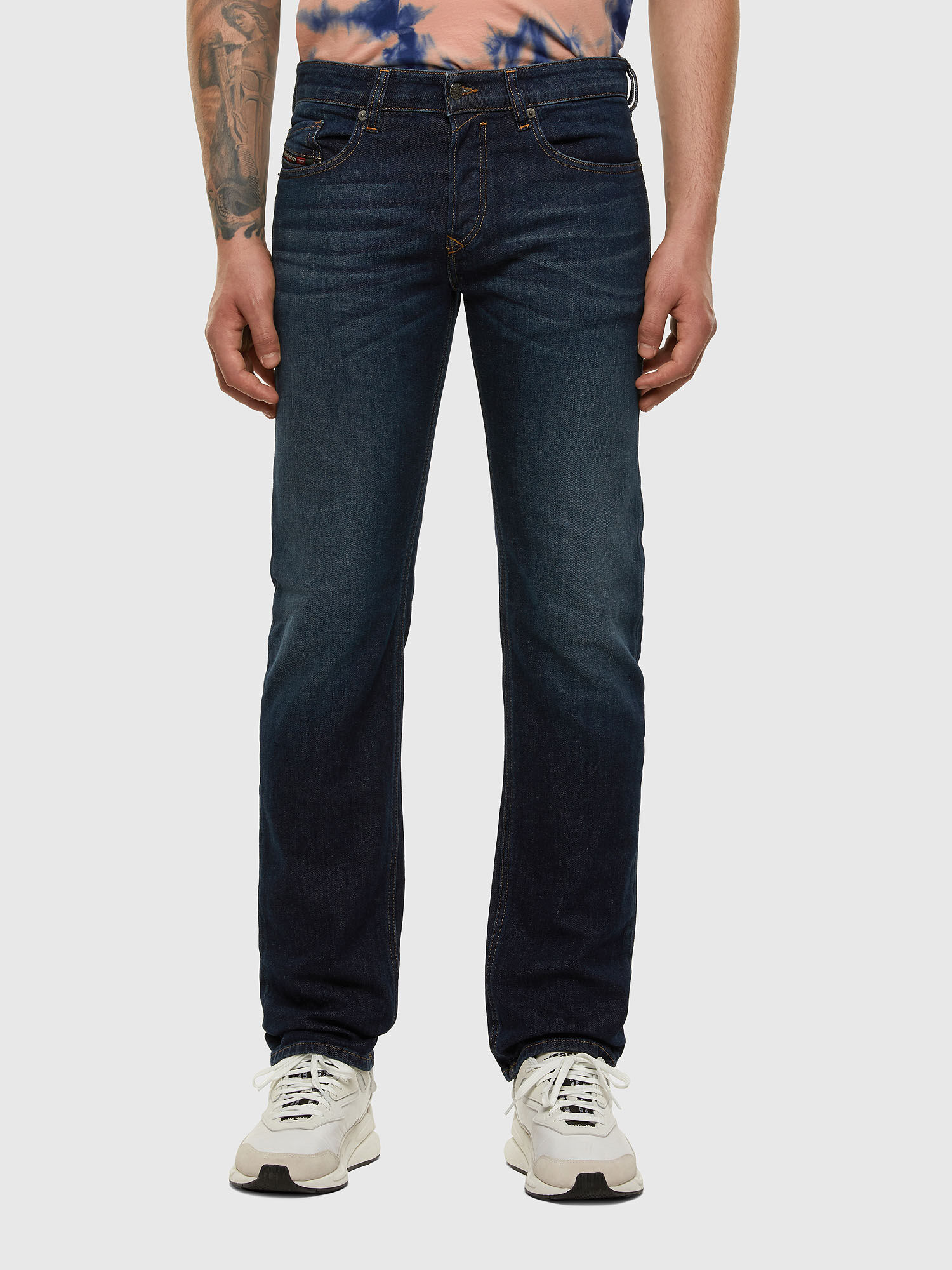 Diesel - Safado Straight Jeans 009HN, Dark Blue - Image 1