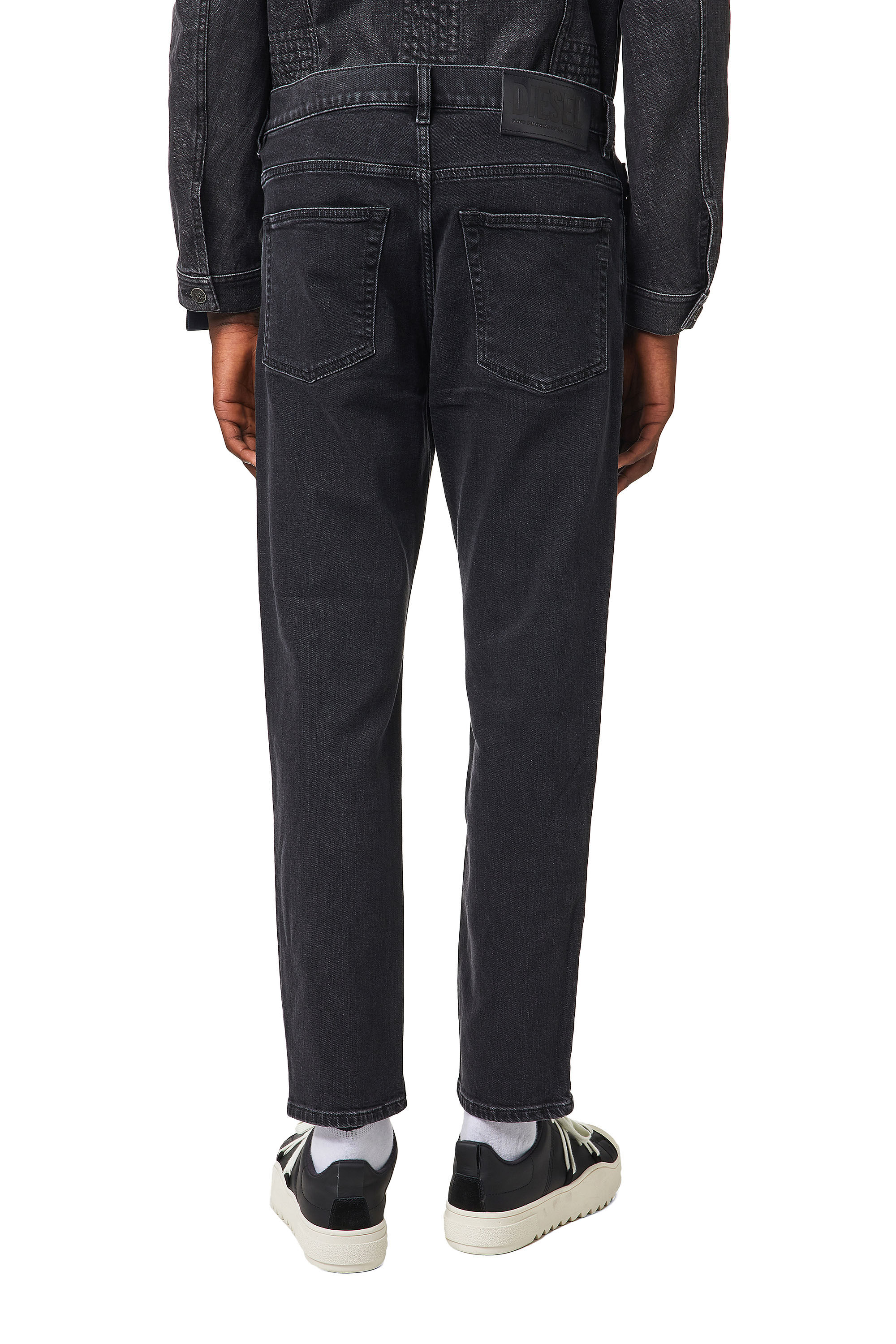 Diesel - 2005 D-FINING 09A14 Tapered Jeans, Negro/Gris oscuro - Image 4