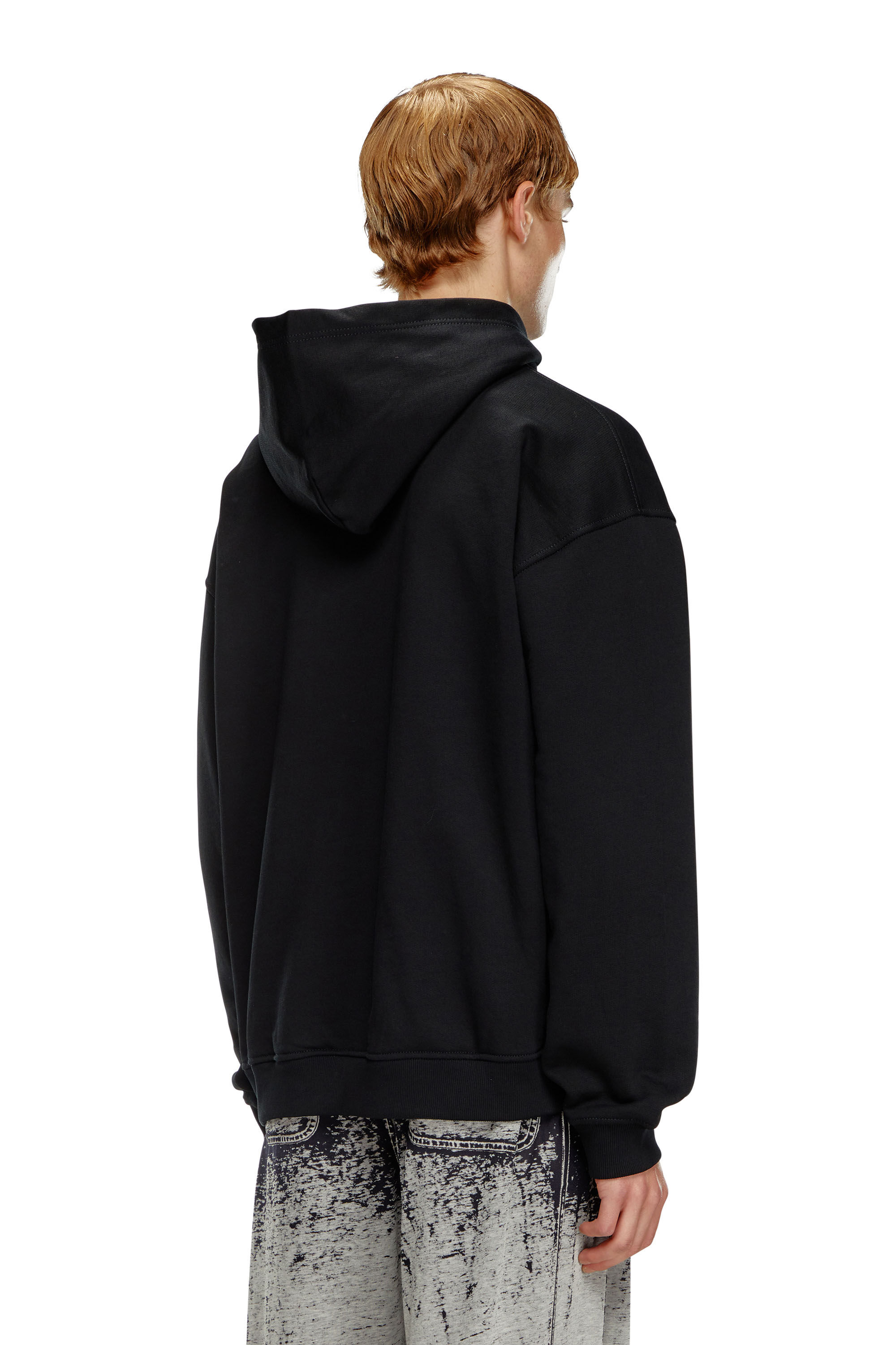 Men's Hoodie with Diesel label | Black | Diesel