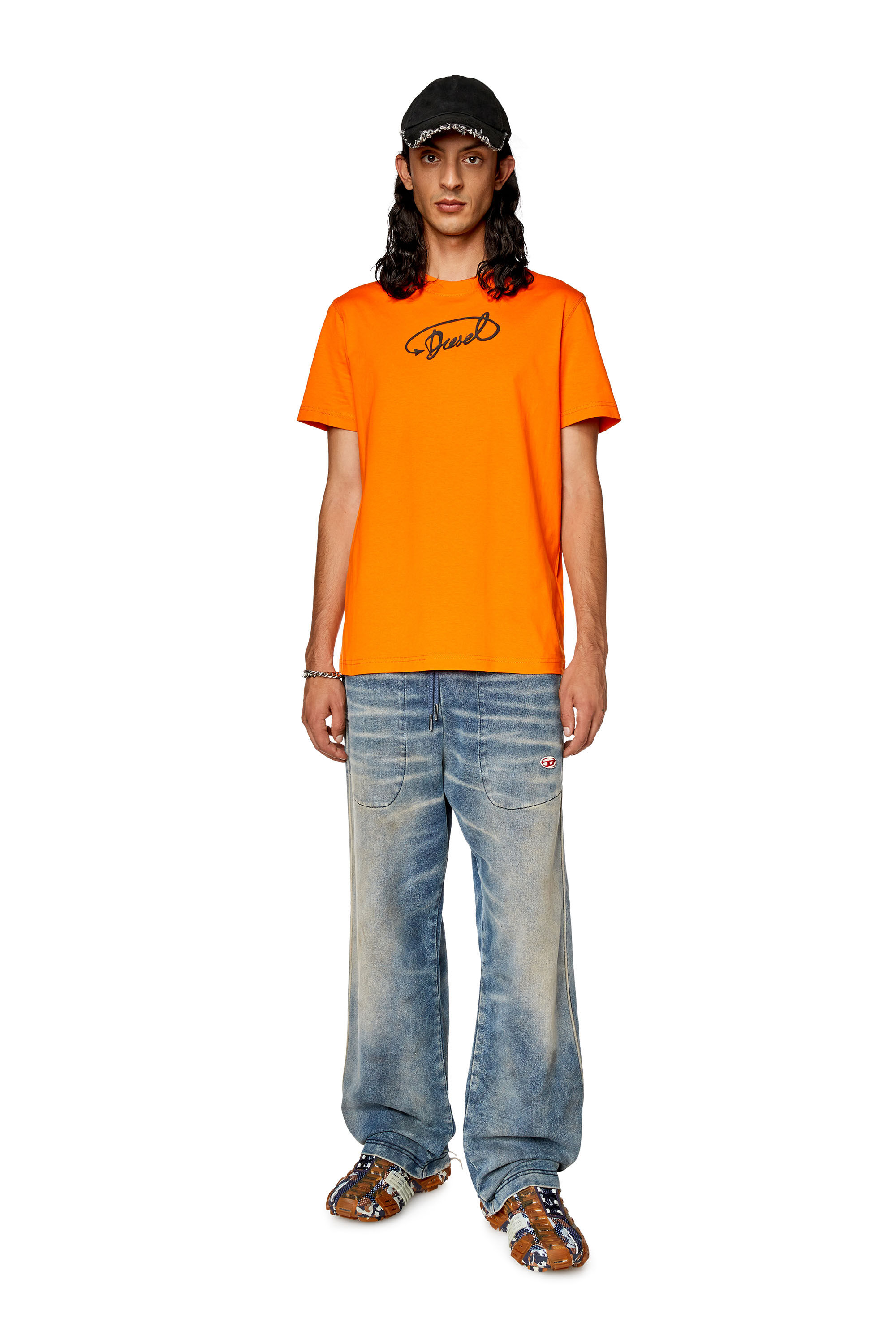 Diesel t shirt orange top