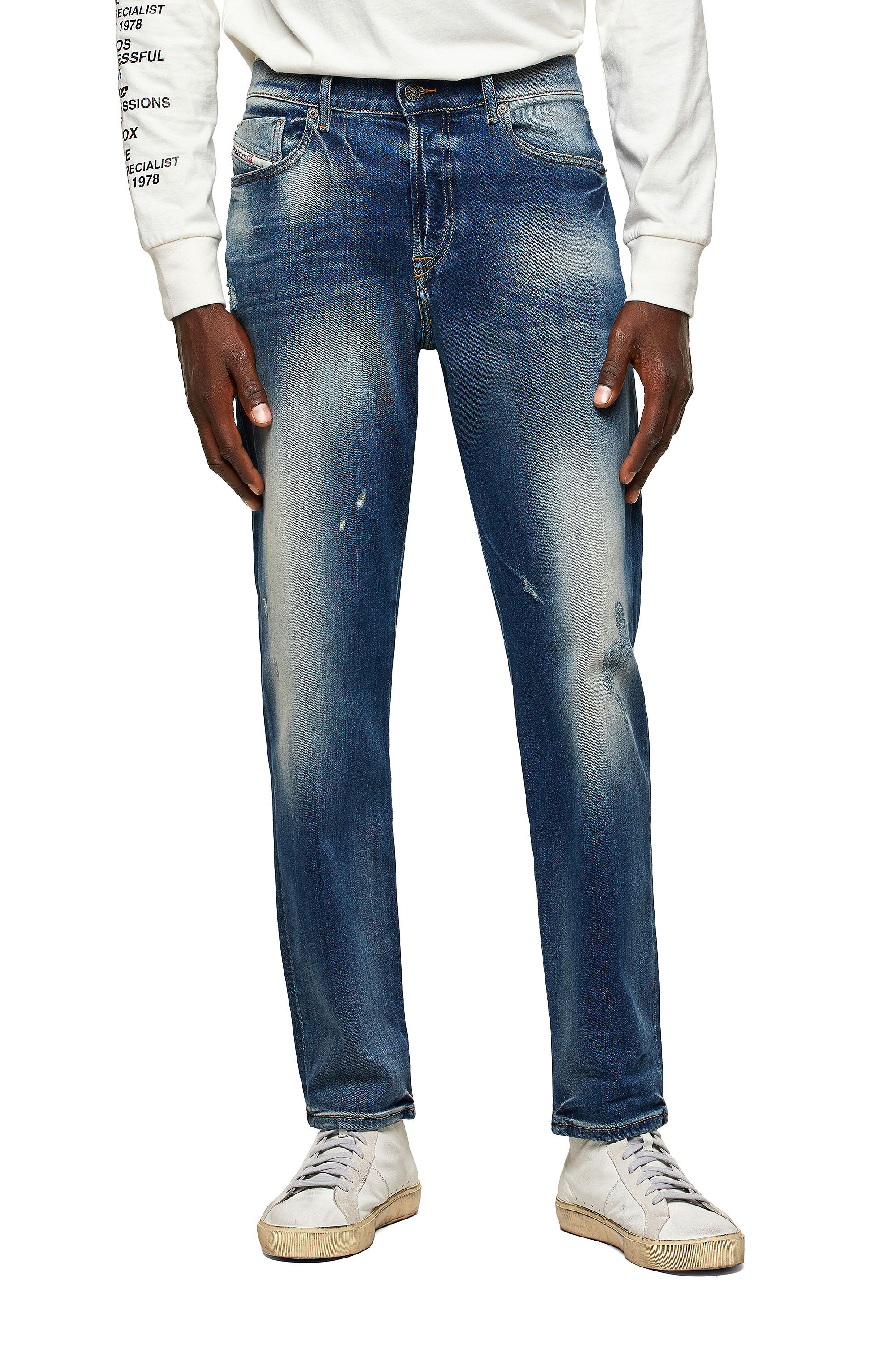 Diesel - D-Fining Tapered Jeans 009RS, Dark Blue - Image 3
