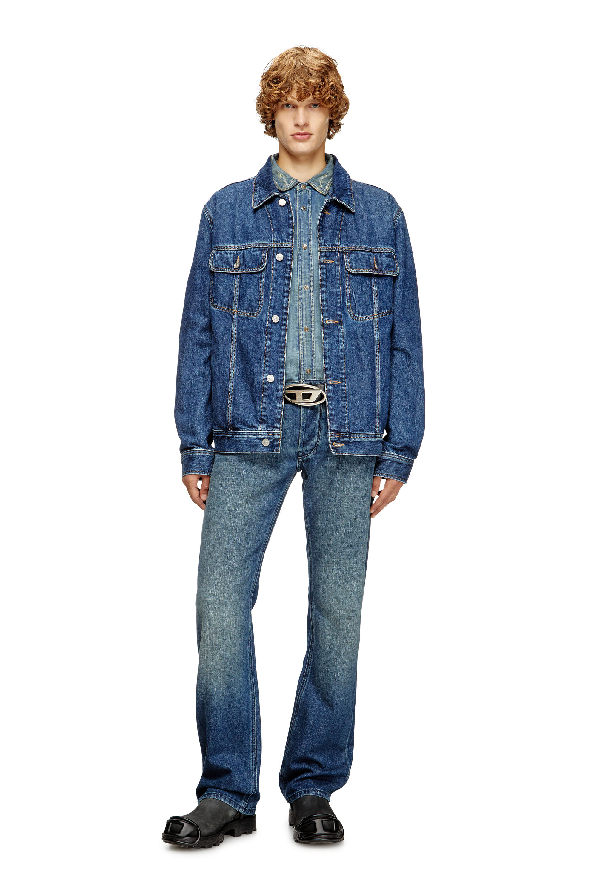 Men's Regular Jeans | Dark Blue | Diesel 1985 Larkee