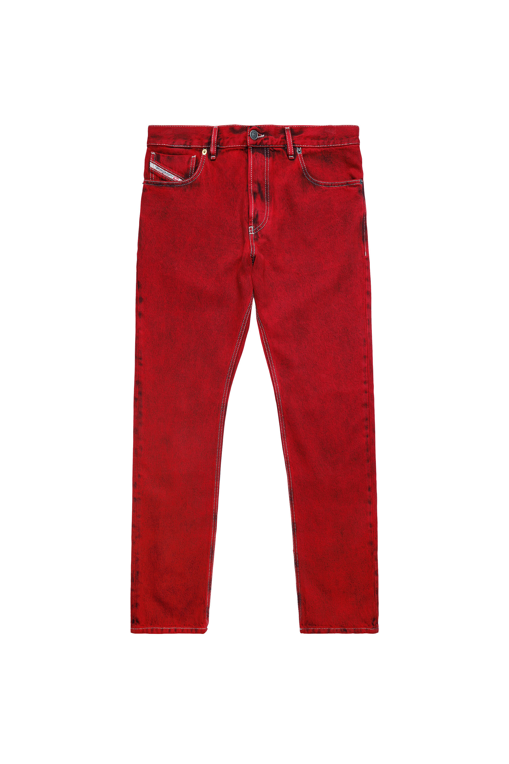 Diesel - 1995 D-Sark 09D35 Straight Jeans, Red - Image 2