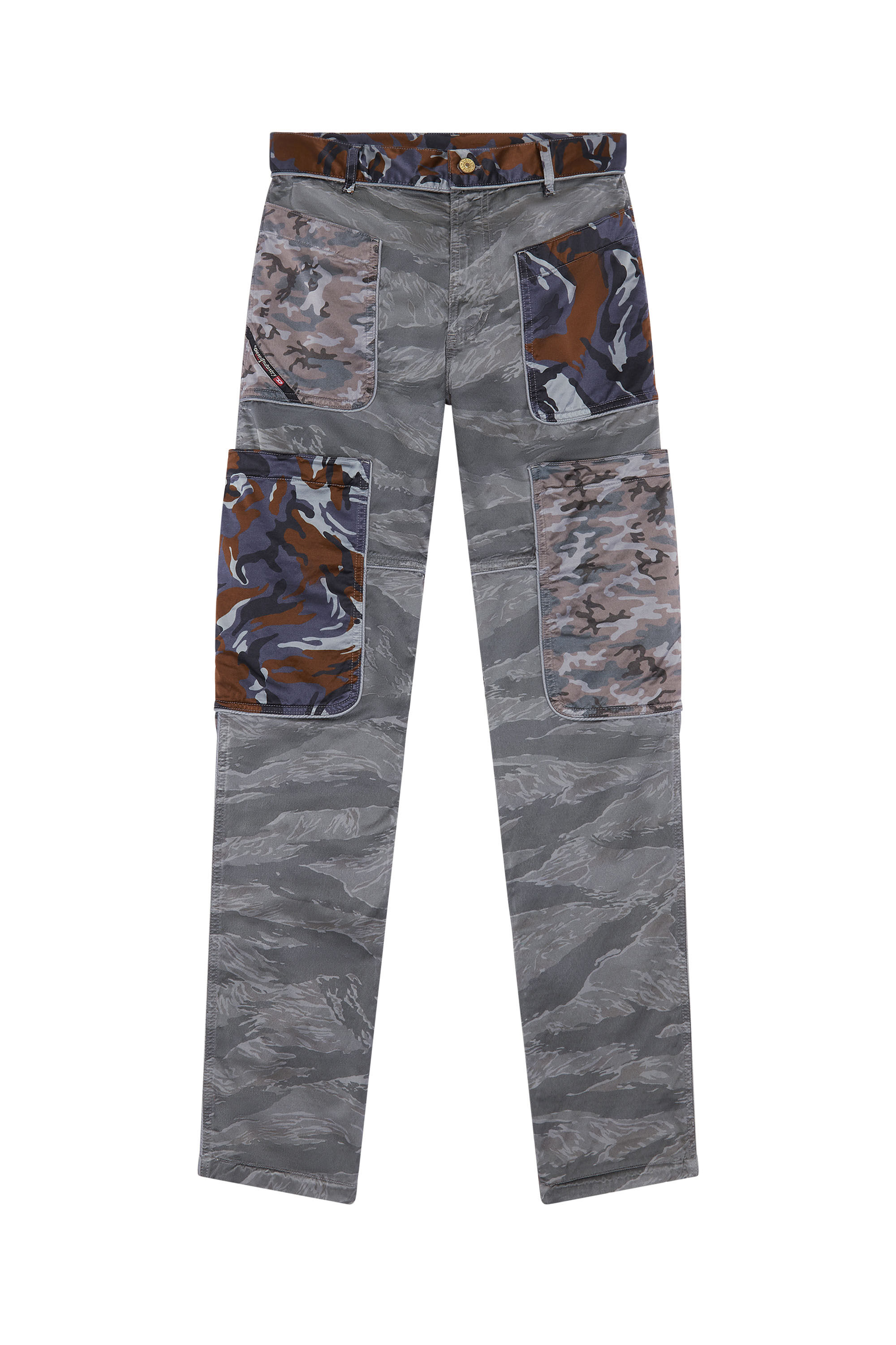 P-JOSE-CMF Man: Fashion Show pants in camouflage satin | Diesel