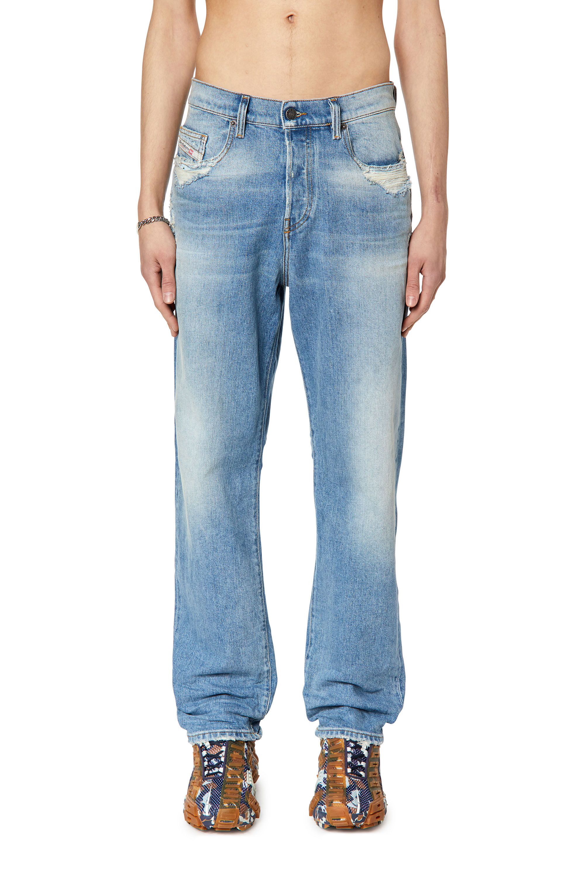 2020 D-VIKER Man: straight Light blue Jeans | Diesel