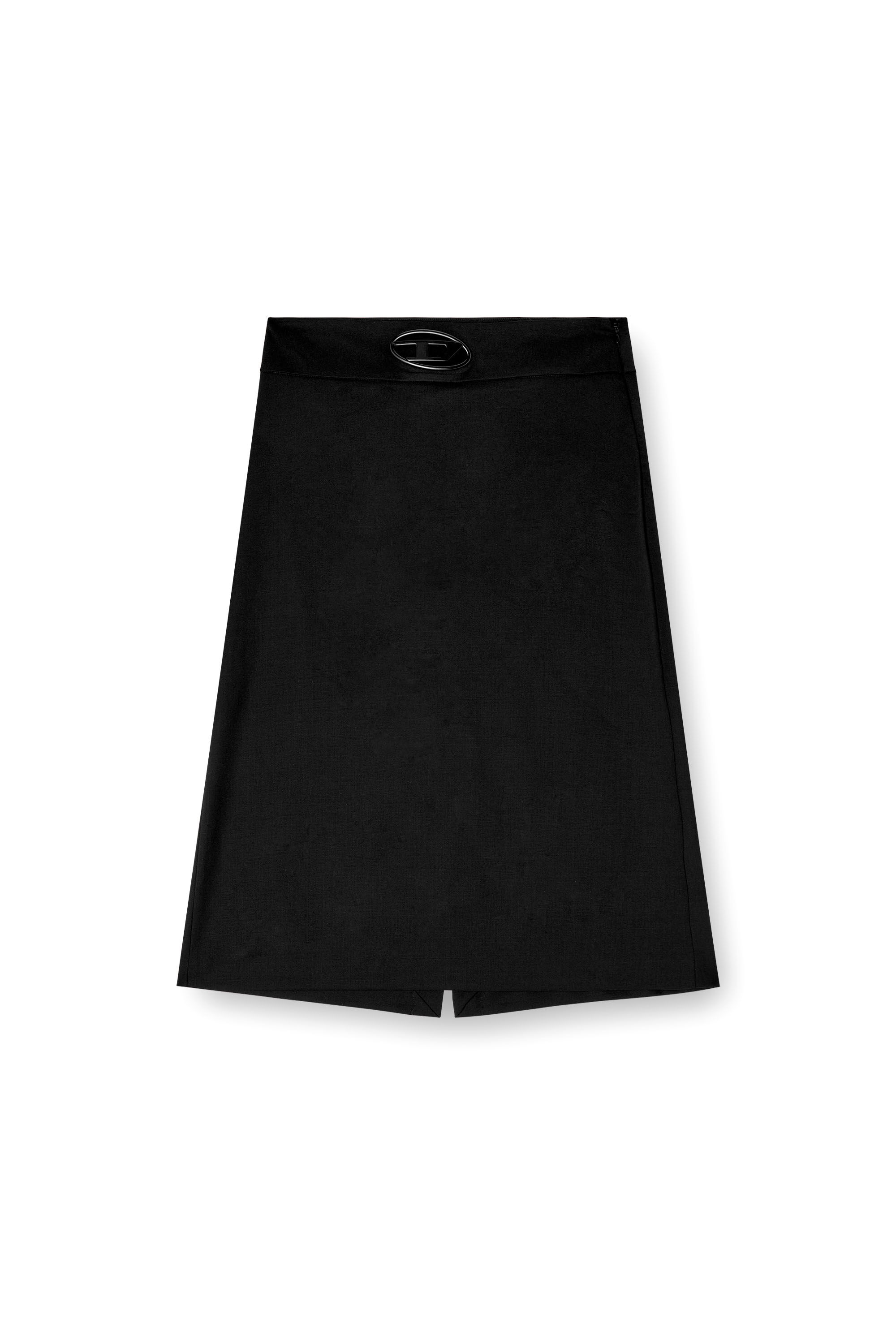 Diesel - O-SEUS, Falda midi en forma de A Mujer in Negro - 2
