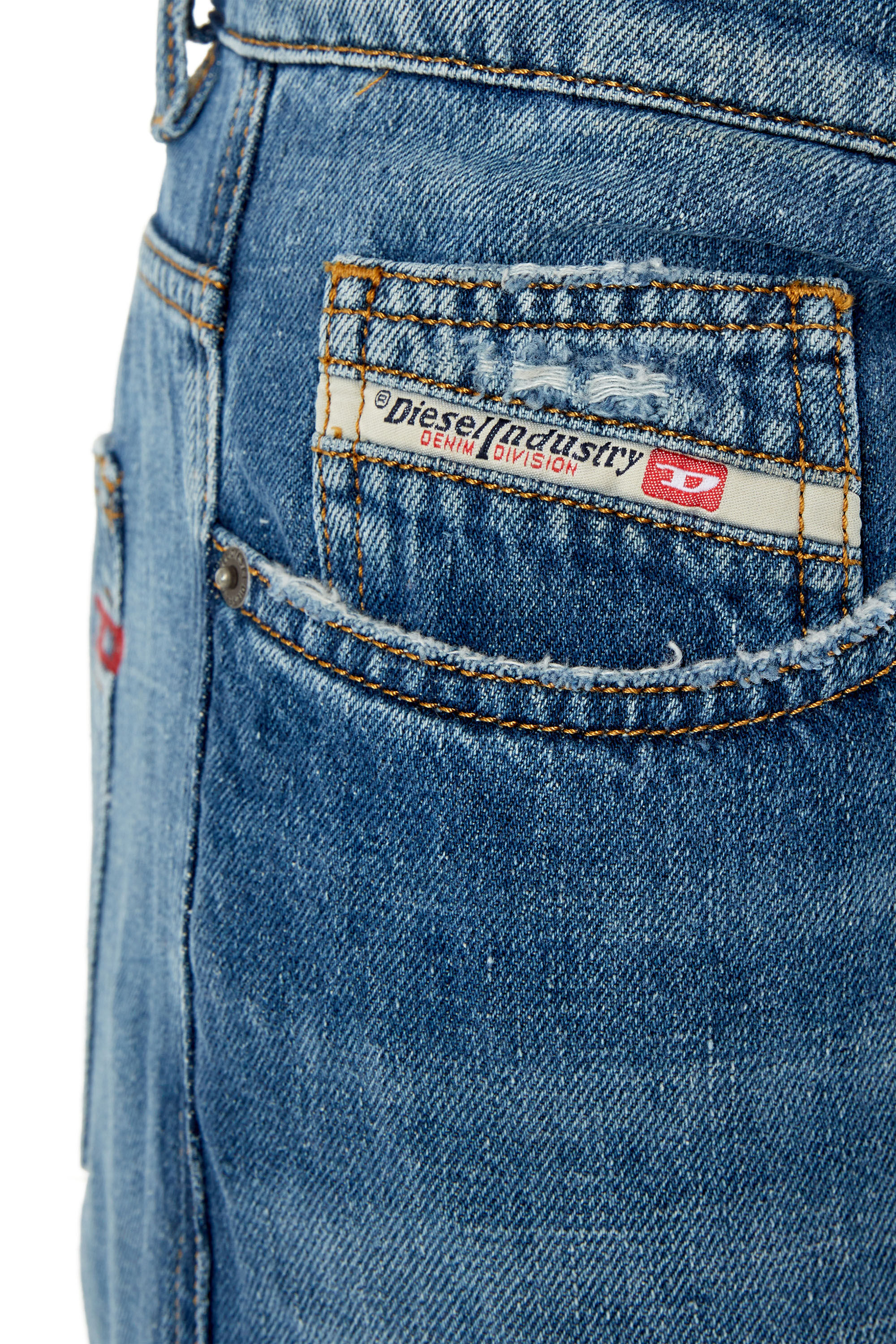 Diesel - Straight Jeans 2020 D-Viker 09F25 Hombre, Azul medio - 5