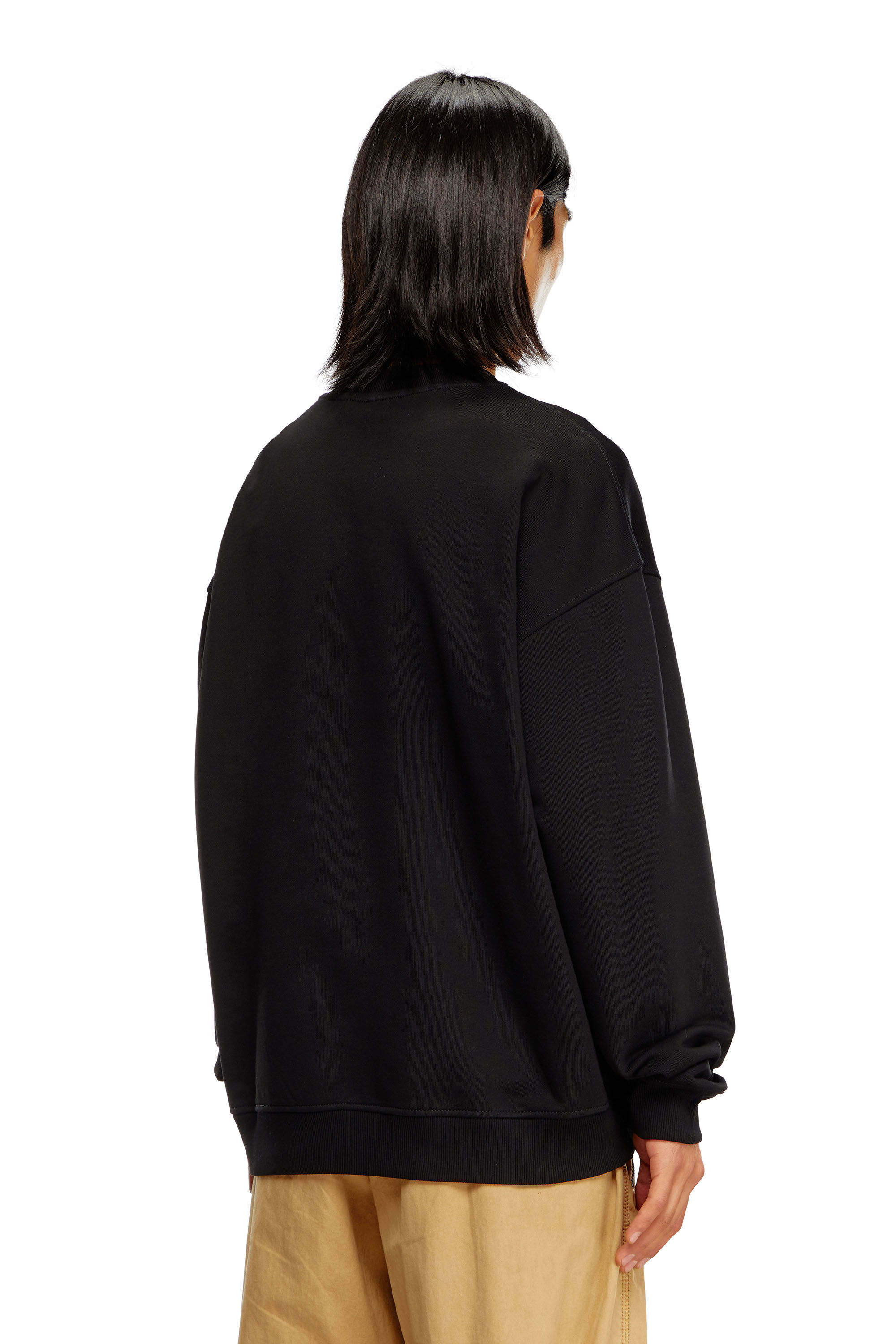 Diesel - S-BOXT-DIV, Sudadera con logotipo Denim Division Hombre in Negro - 4