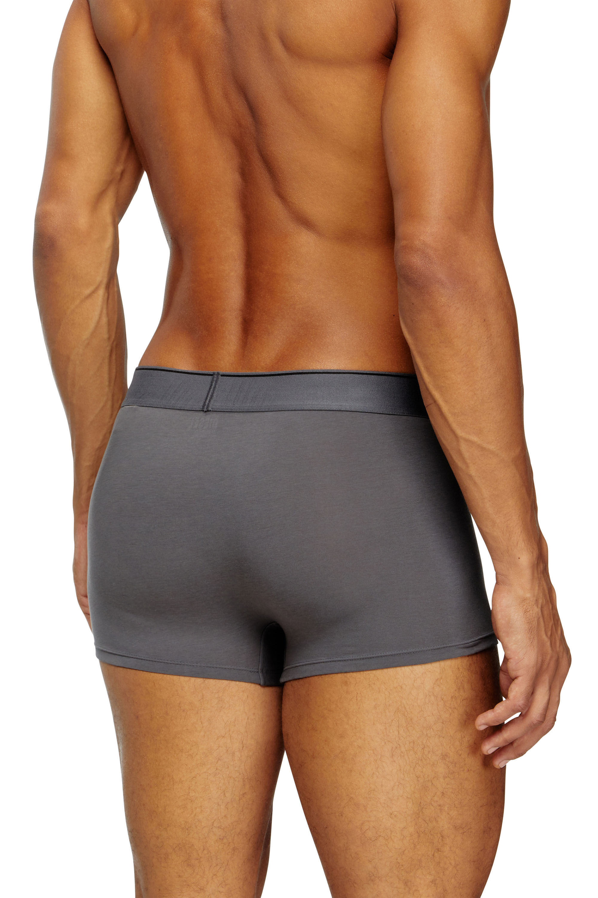 Diesel - UMBX-DAMIENTHREEPACK, Man's Three-pack of plain boxer in Black/Grey - 3