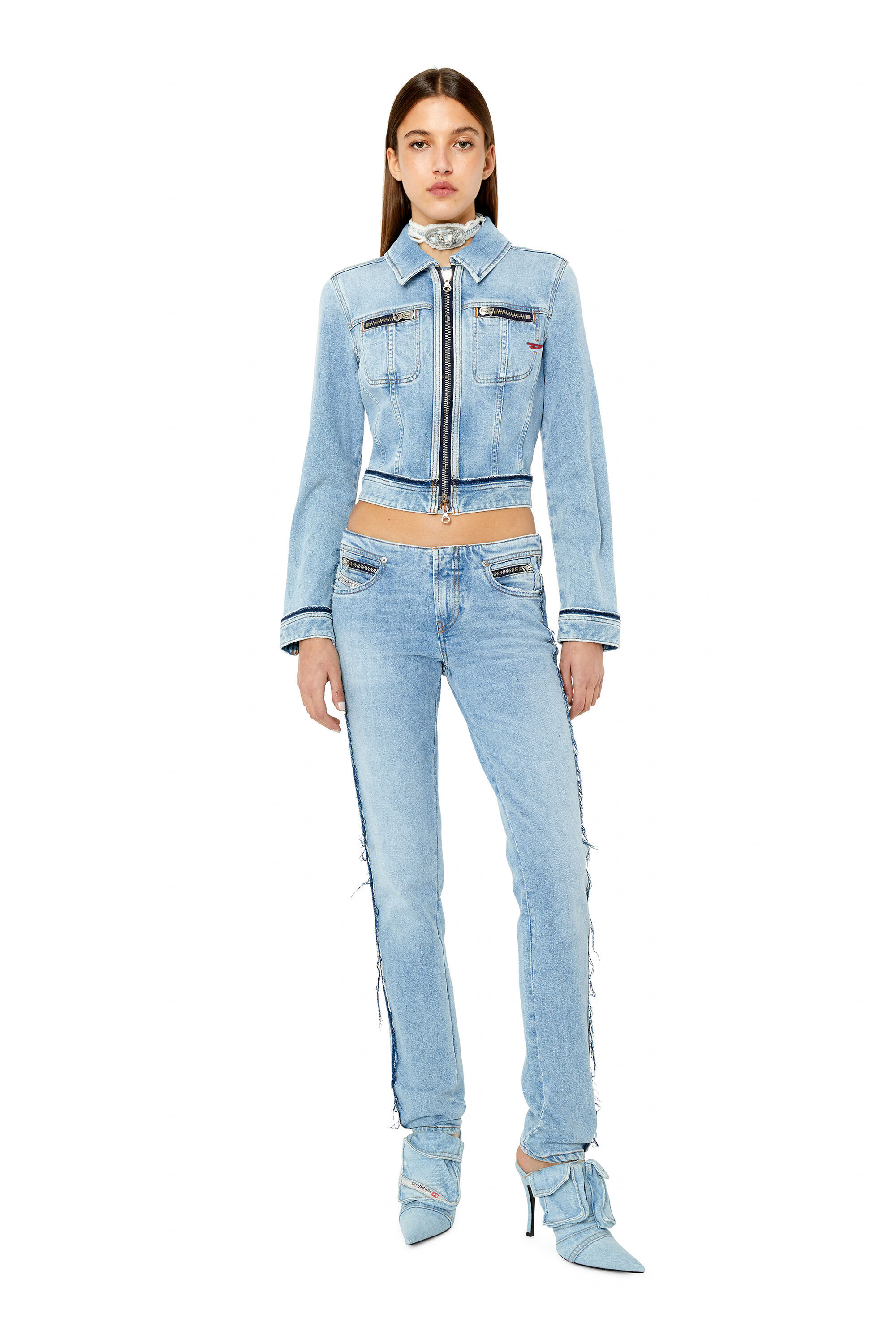 Principles white denim store jacket