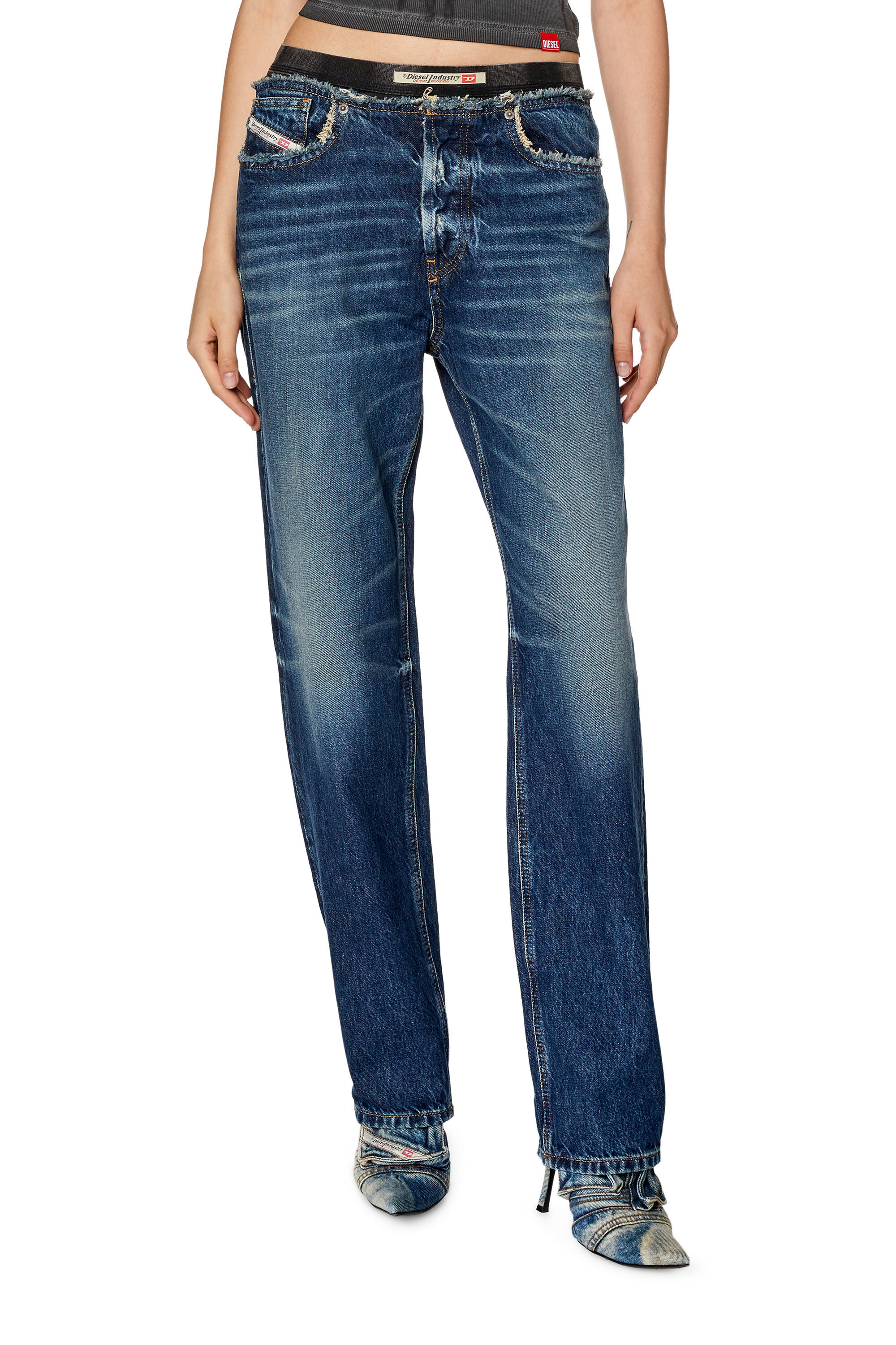 Diesel - Straight Jeans D-Ark 09G92, Azul Oscuro - Image 3