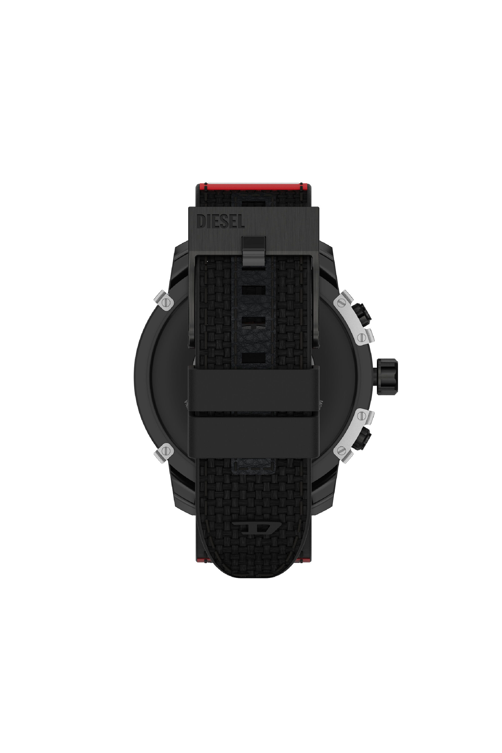 Men s Griffed nylon and silicone smartwatch Multicolor Diesel