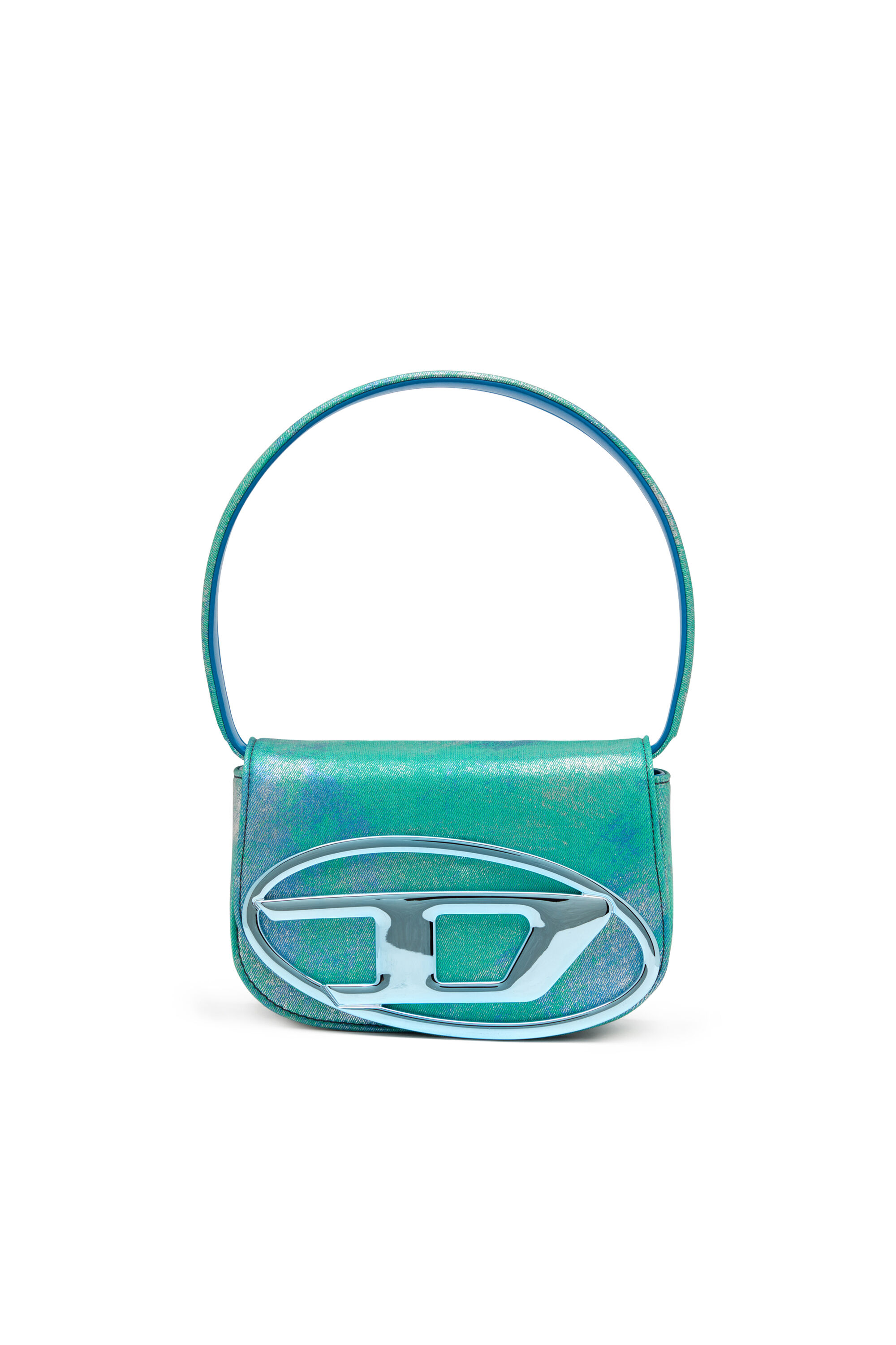 Women's 1DR-Iconic shoulder bag in pop colour denim