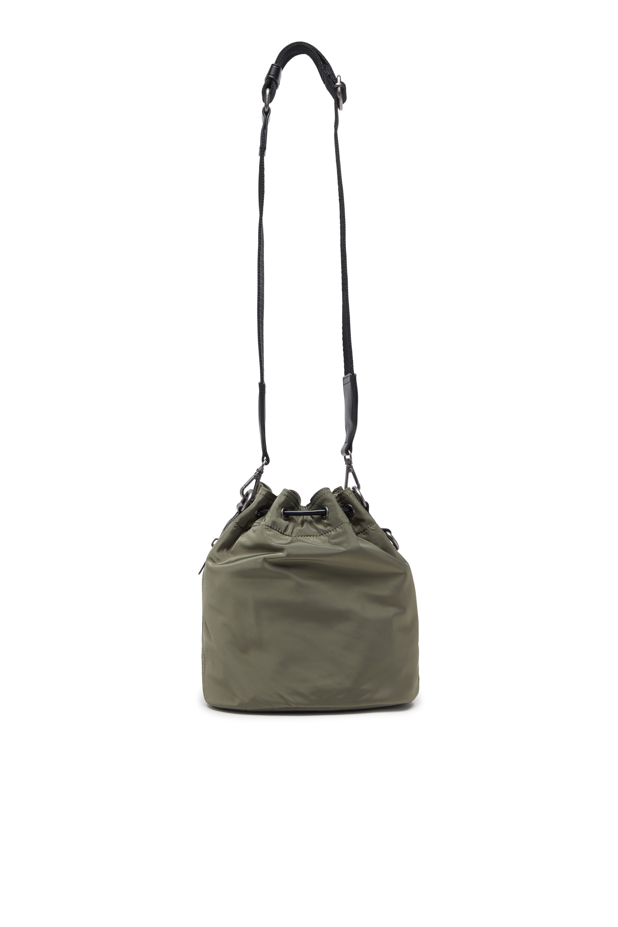 Diesel - MULTI-PKTS BUCKET X, Multi-Pkts-Bolso tipo cubo multibolsillo en tejido recubierto utility Unisex in Verde - 3