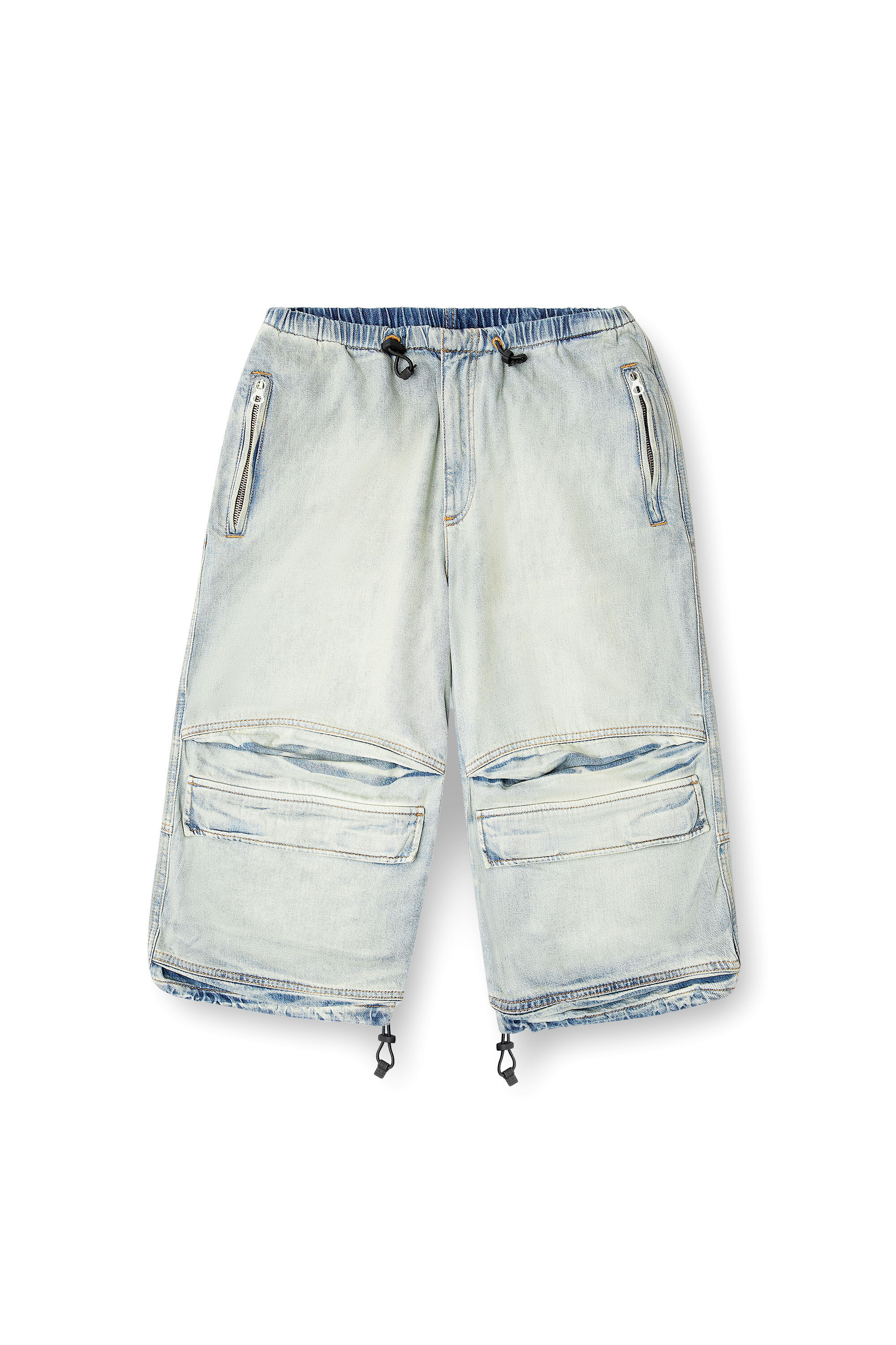 Diesel - D-DAYETZ-SHORT-S, Pantalones cortos en denim bicolor claro Unisex in Azul marino - 2