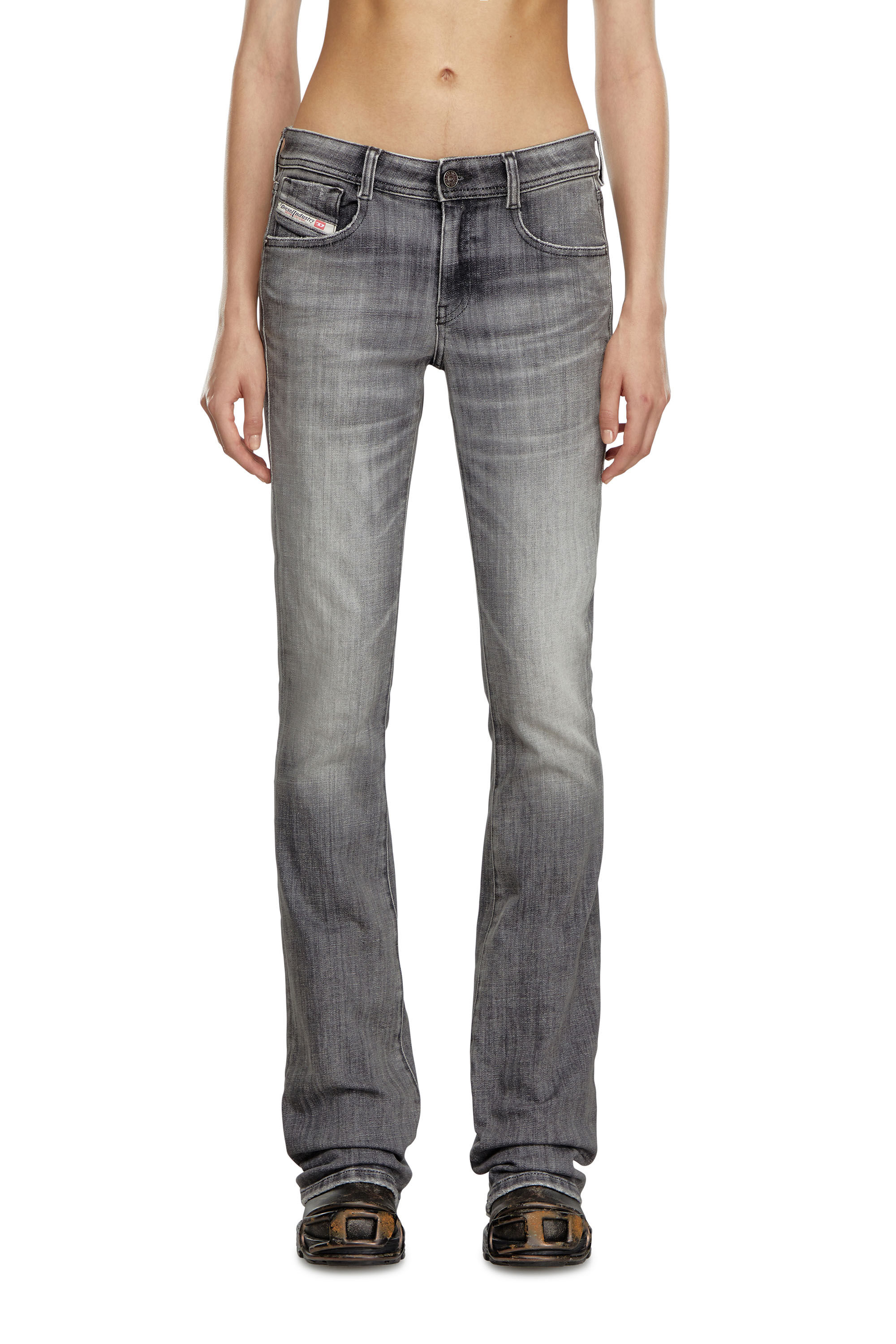 Diesel - Woman Bootcut and Flare Jeans 1969 D-Ebbey 09J29, Grey - Image 3