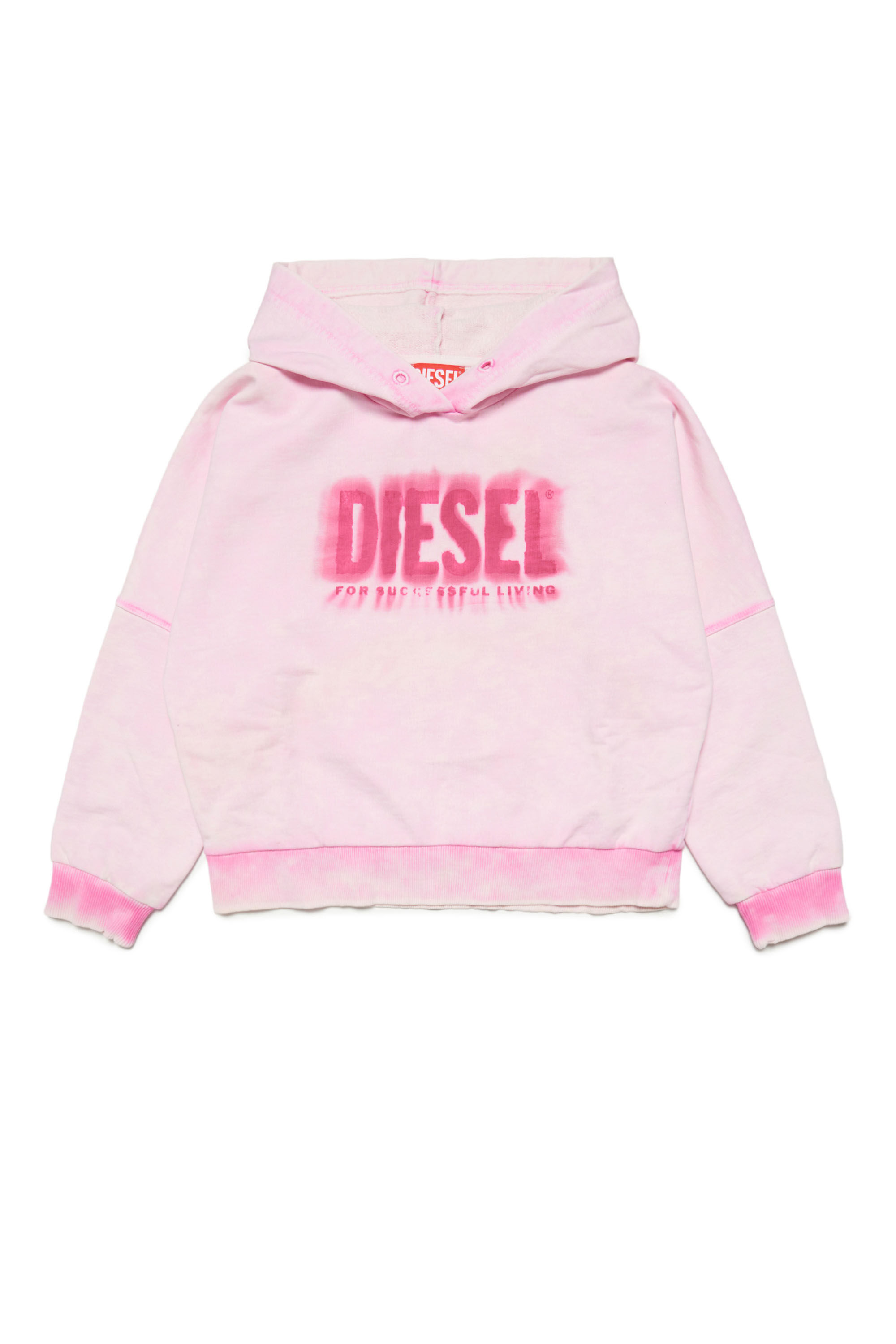 SQUINGY Girl: Logo hoodie with faded effect | Diesel