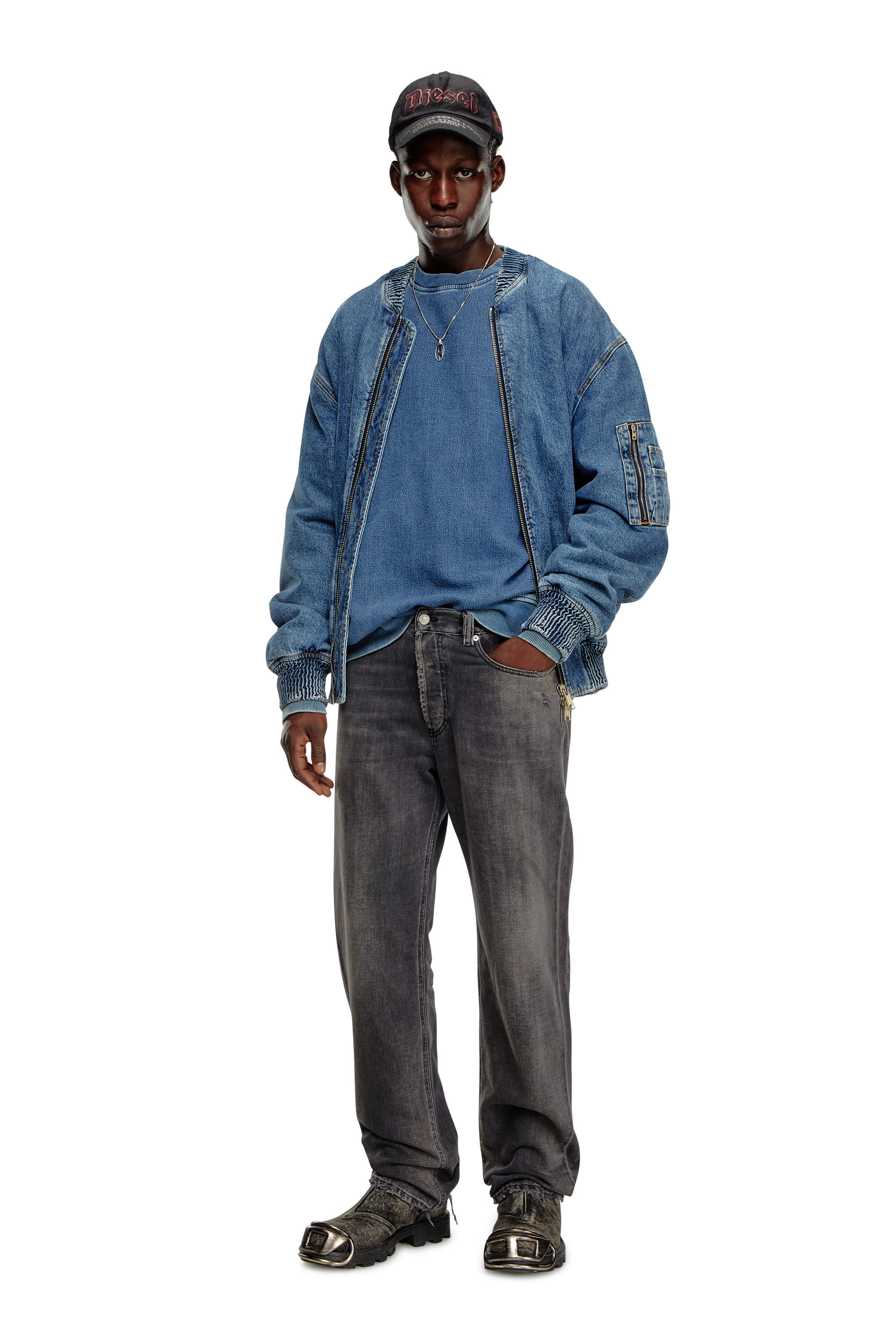 Men's Regular Jeans | Black/Dark grey | Diesel 2010 D-Macs