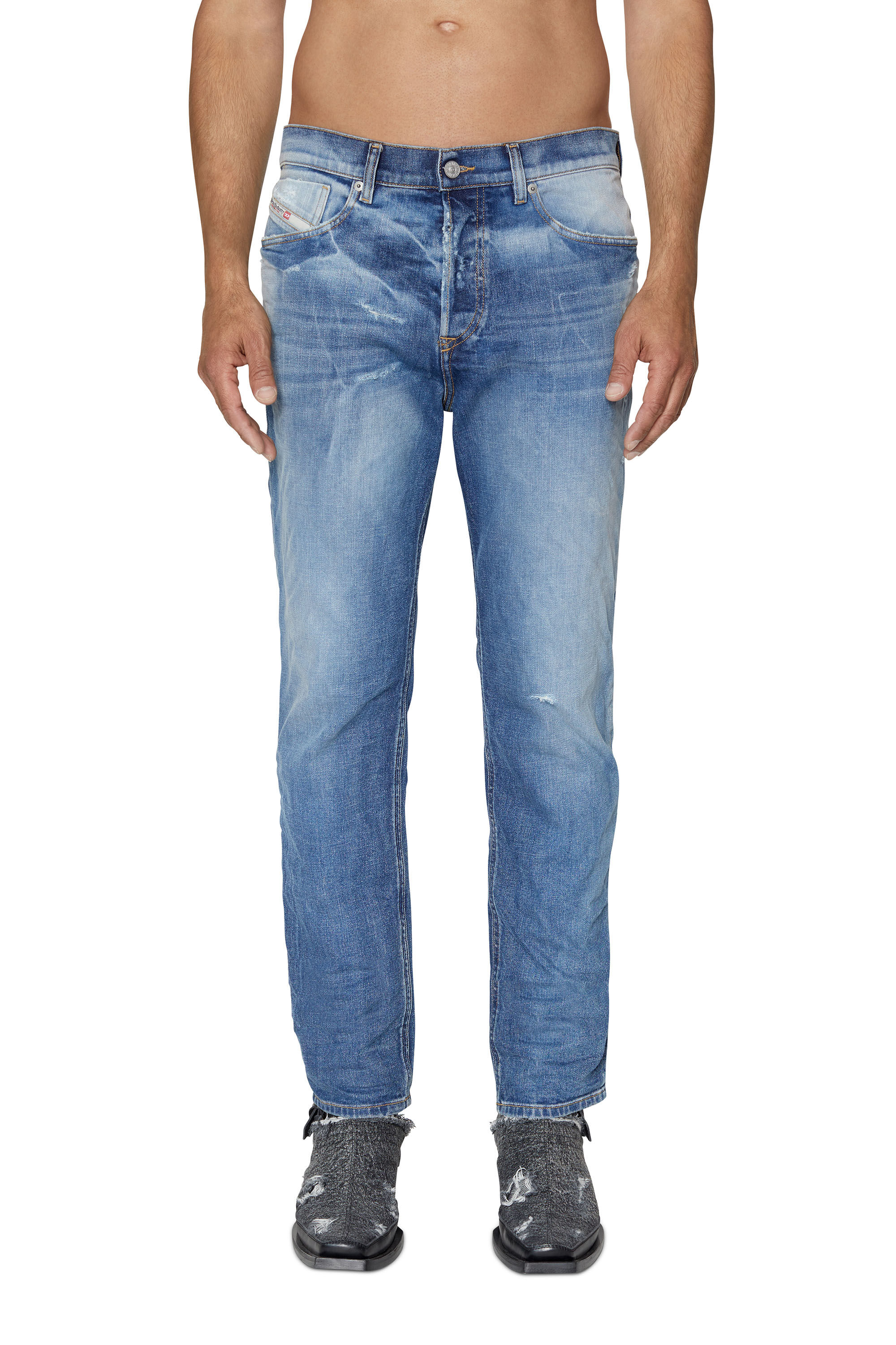 Diesel - Tapered Jeans 2005 D-Fining 09E16, Medium blue - Image 3