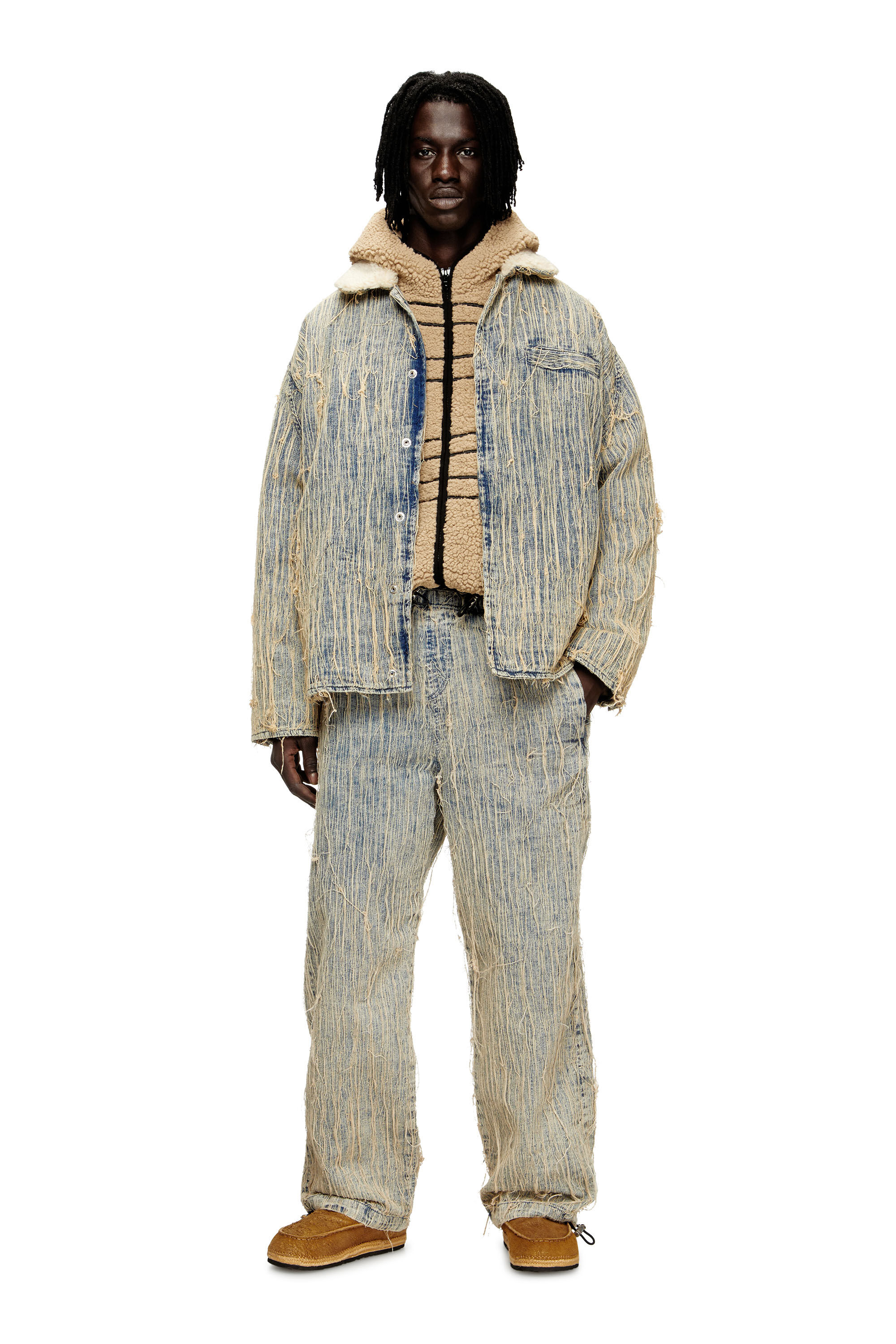Diesel - Relaxed Jeans D-Martial 0CMBZ Unisex, Azul medio - 1