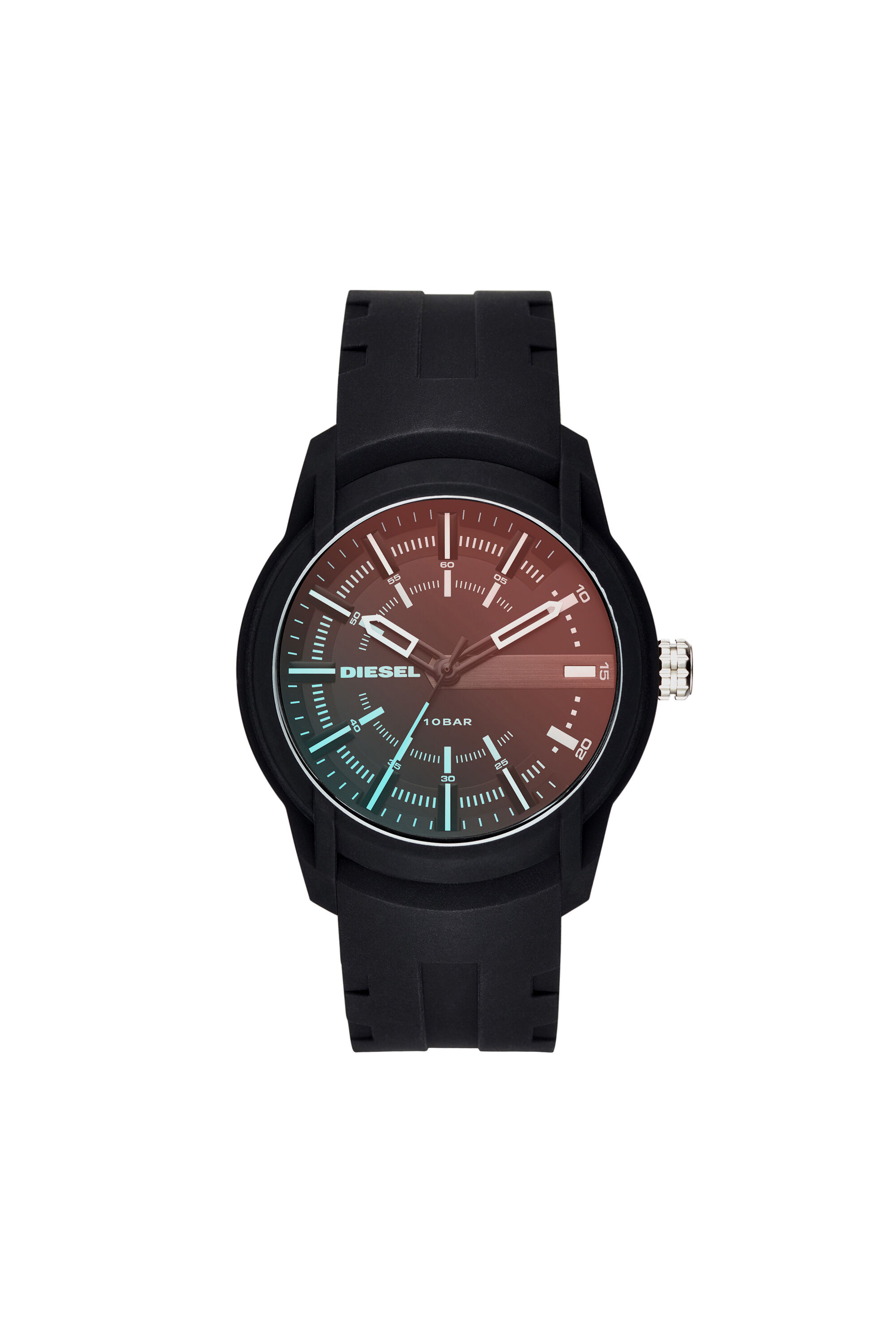 DZ1819 Man: Armbar black polycarbonate case watch