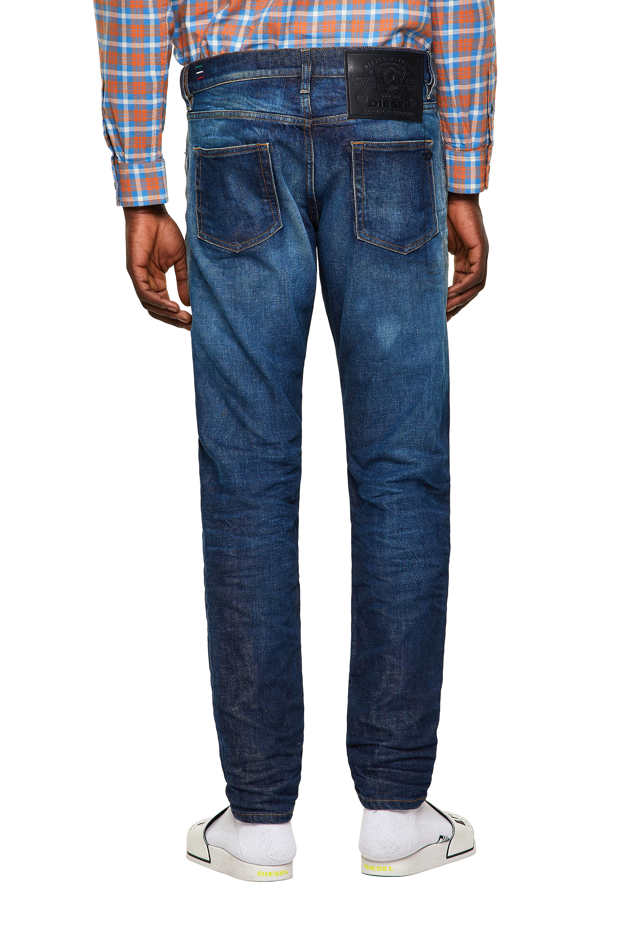 Diesel - D-Strukt Slim Jeans 09A13, Medium Blue - Image 4