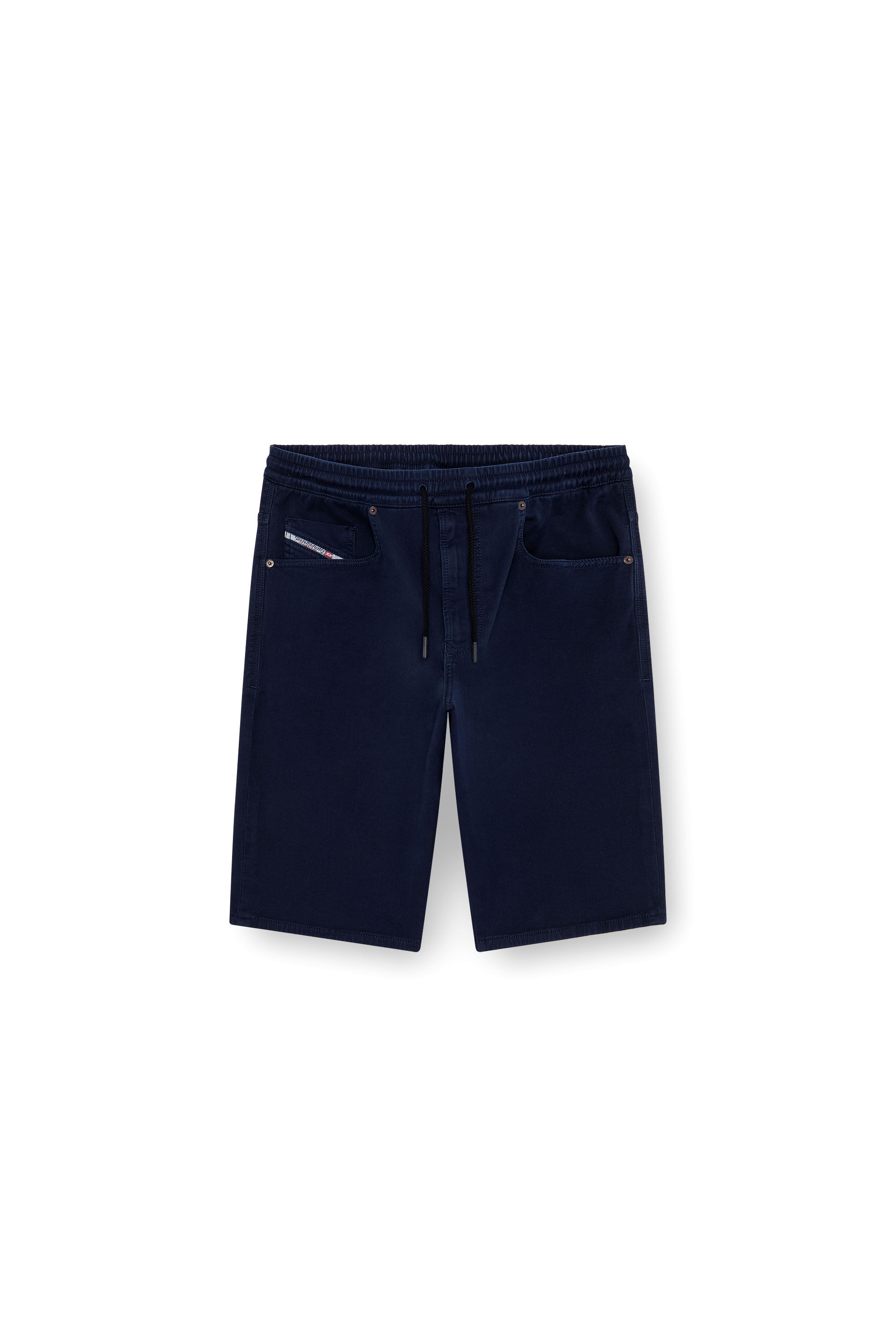 Diesel - 2033 D-KROOLEY-SHORT JOGG, Man's Chino shorts in JoggJeans in Dark Blue - 1