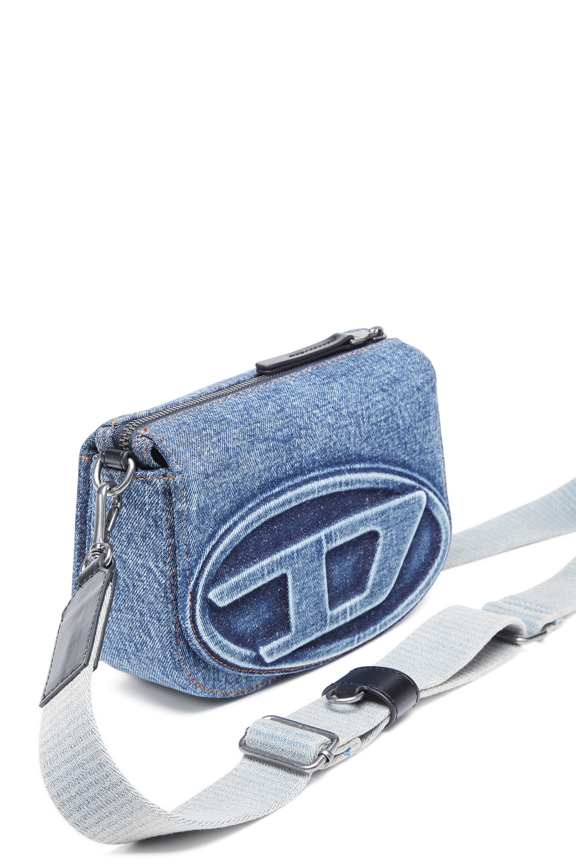Diesel - 1DR CAMERA BAG, Unisex's Camera bag in solarised denim in Blue - 2