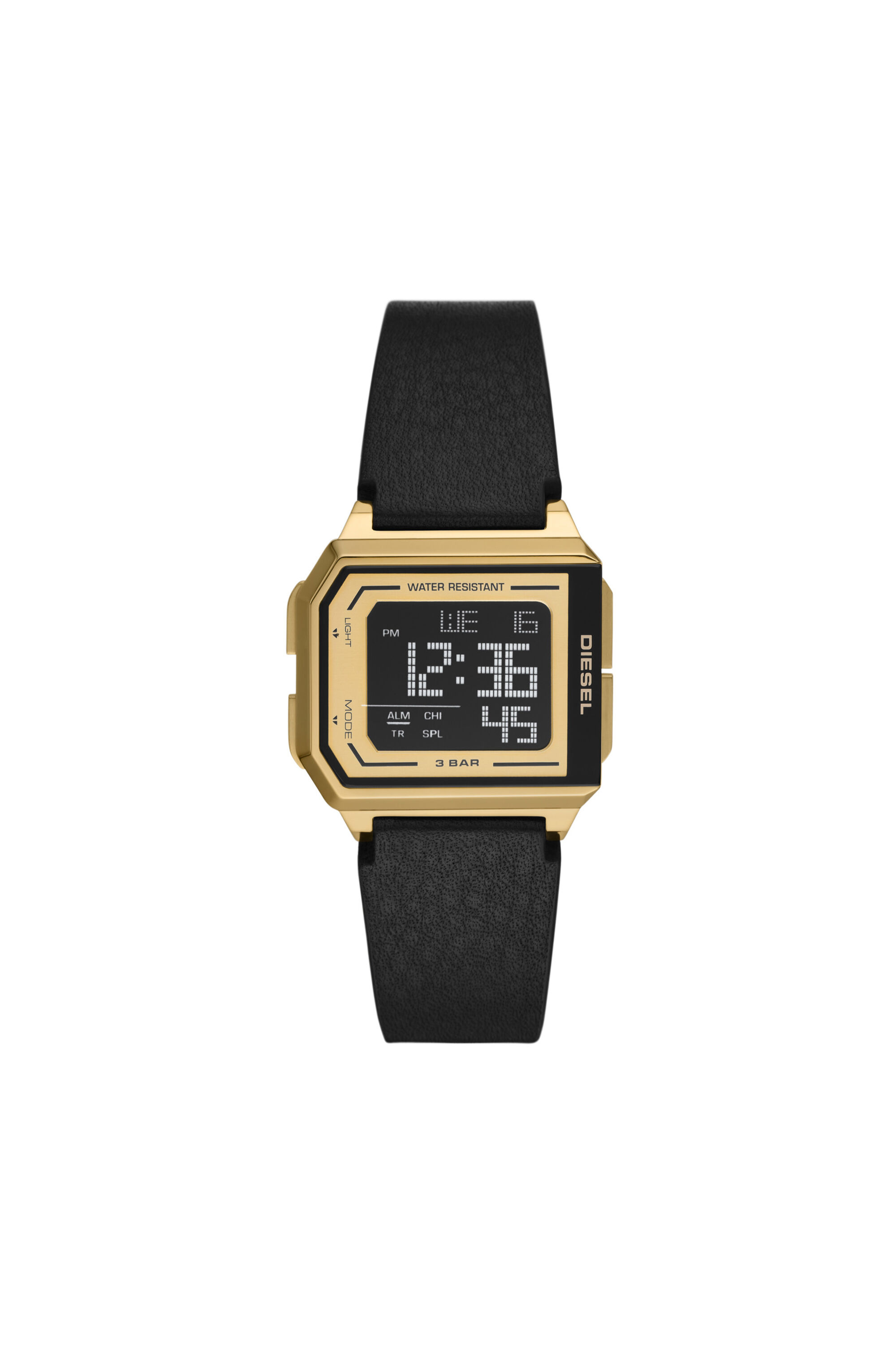 【特価】 DZ1996: Chopped Diesel | watch leather black digital 時計