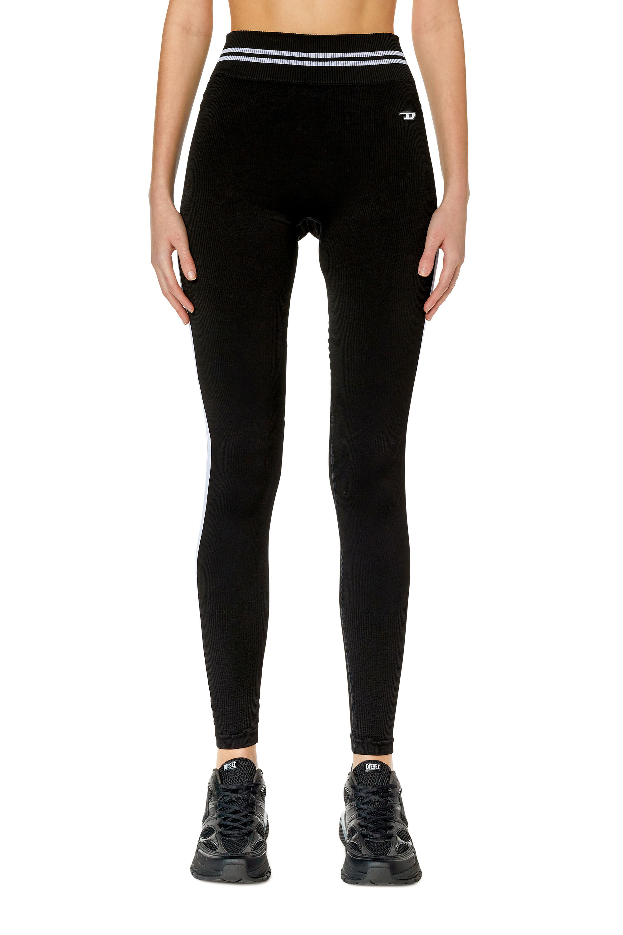 激安正規品 AWSB-LOYCE-WT30 Diesel | leggings sports Ribbed Woman: レッグウェア