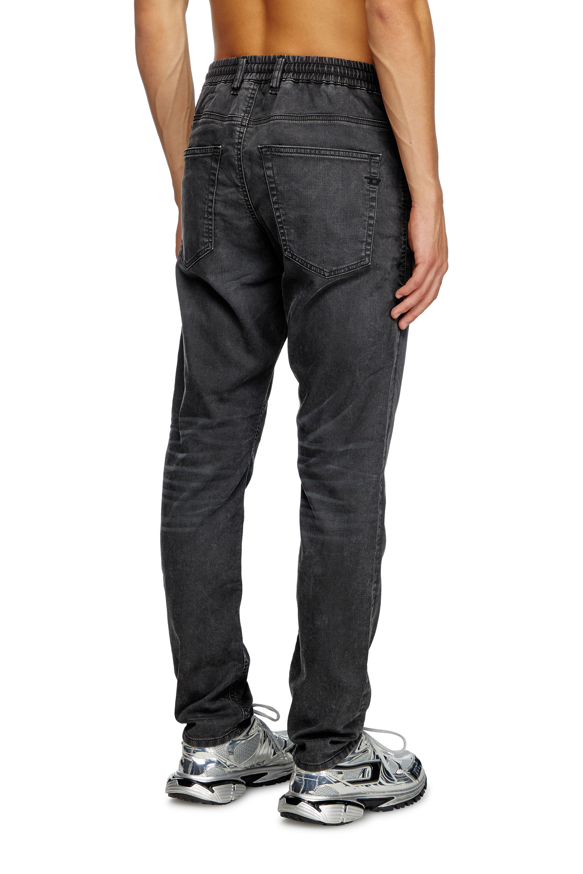 Men's Regular Jeans | Black | Diesel 2030 D-Krooley Joggjeans®