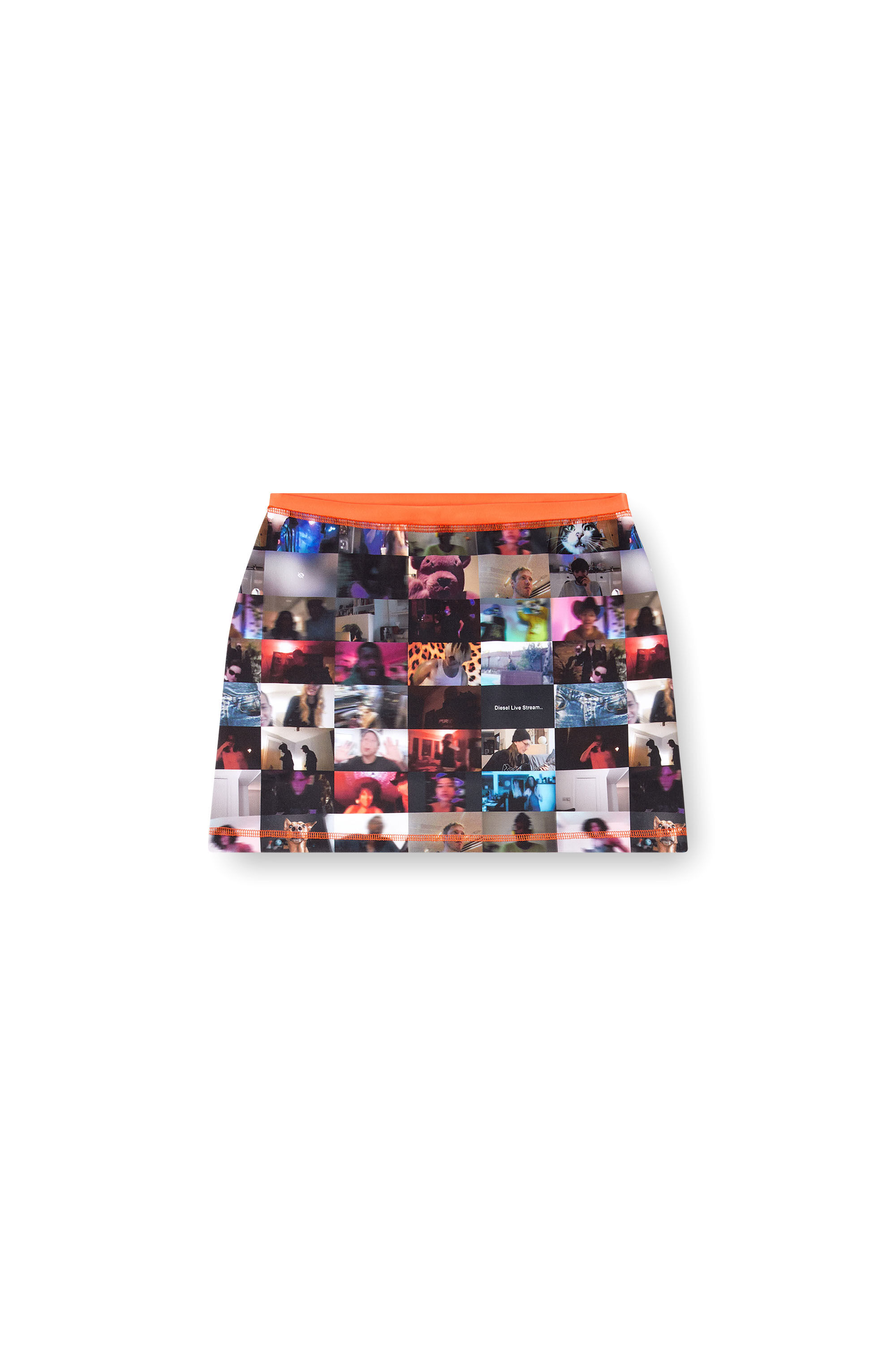 Women's Mini skirt with Pop print | Multicolor | Diesel Women's Mini skirt with Pop print | Multicolor | Diesel