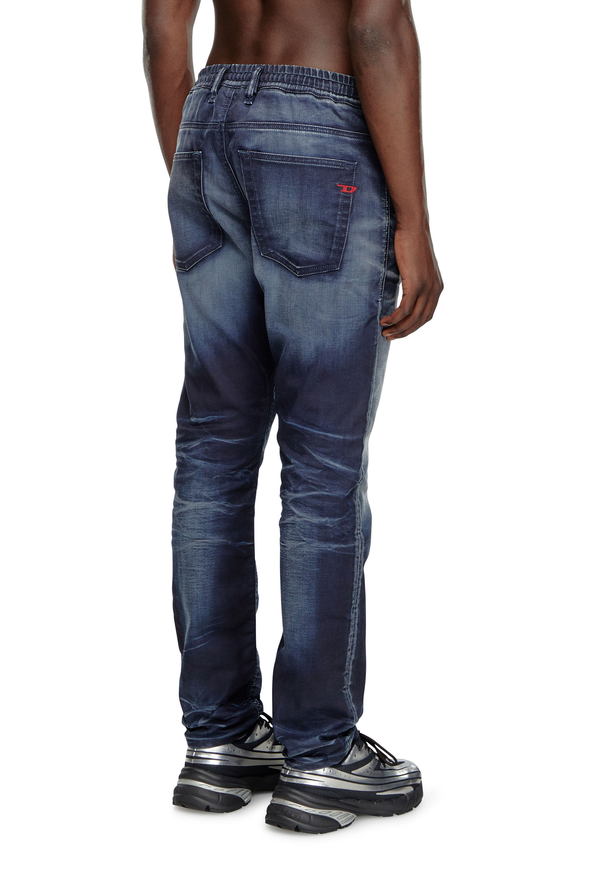 Diesel - Man Tapered 2030 D-Krooley Joggjeans® 068MD, Dark Blue - Image 4