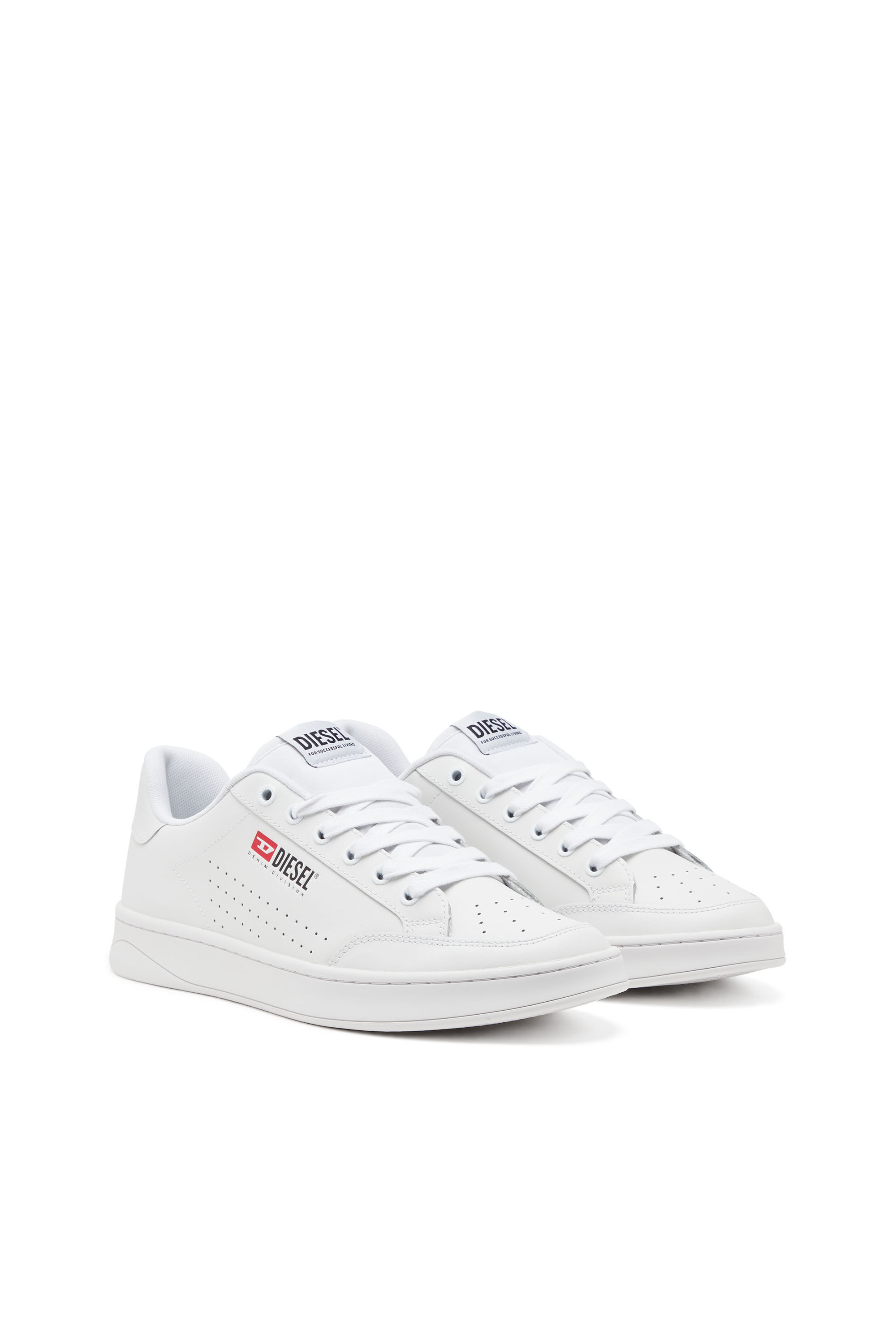 【大人気】DIESEL S Athene Vtg ロゴスニーカー Men's S-Athene-Low-top sneakers in leather and nylon | Black