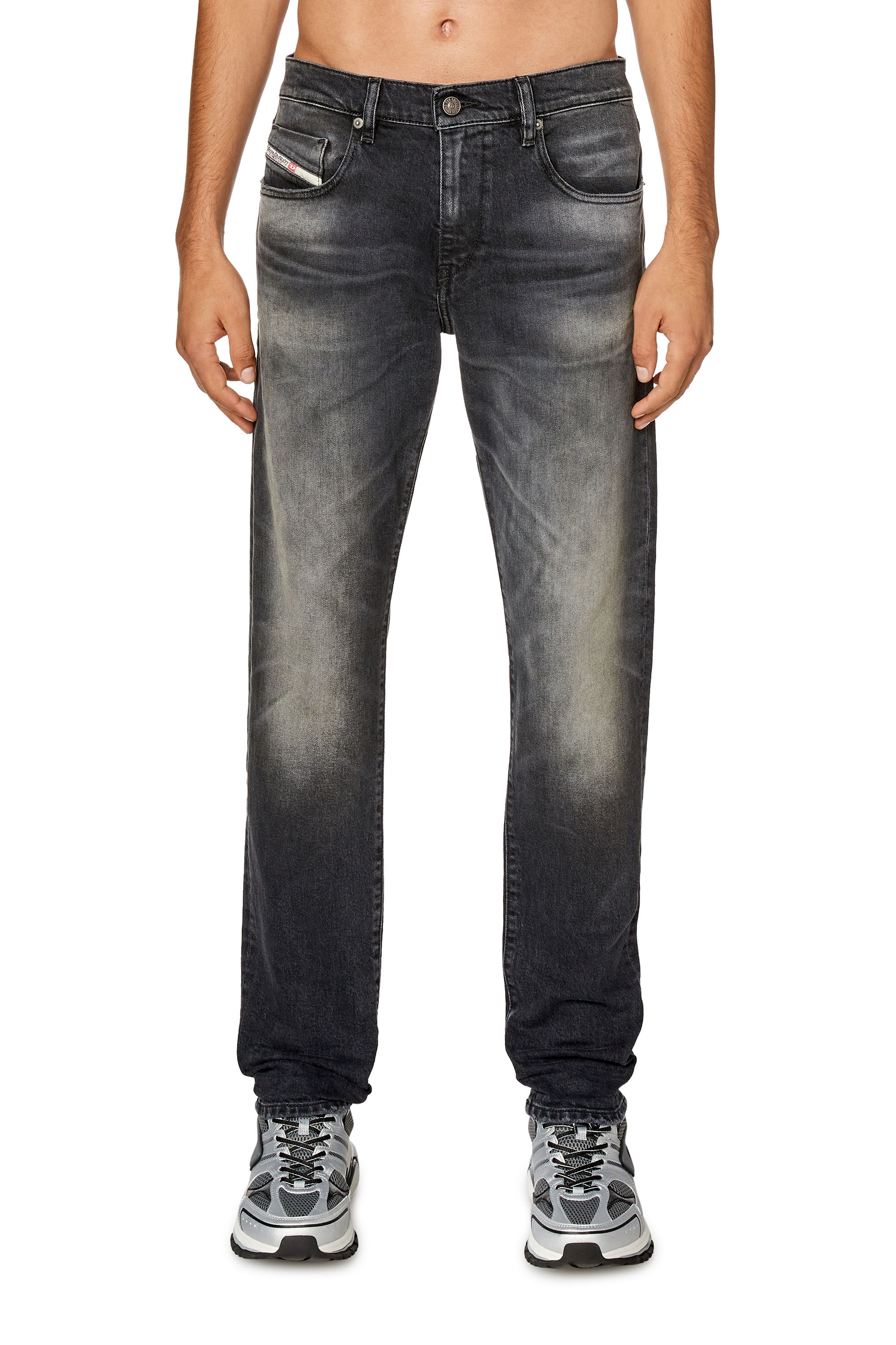Men s Slim Jeans Black Dark grey Diesel 2019 D Strukt
