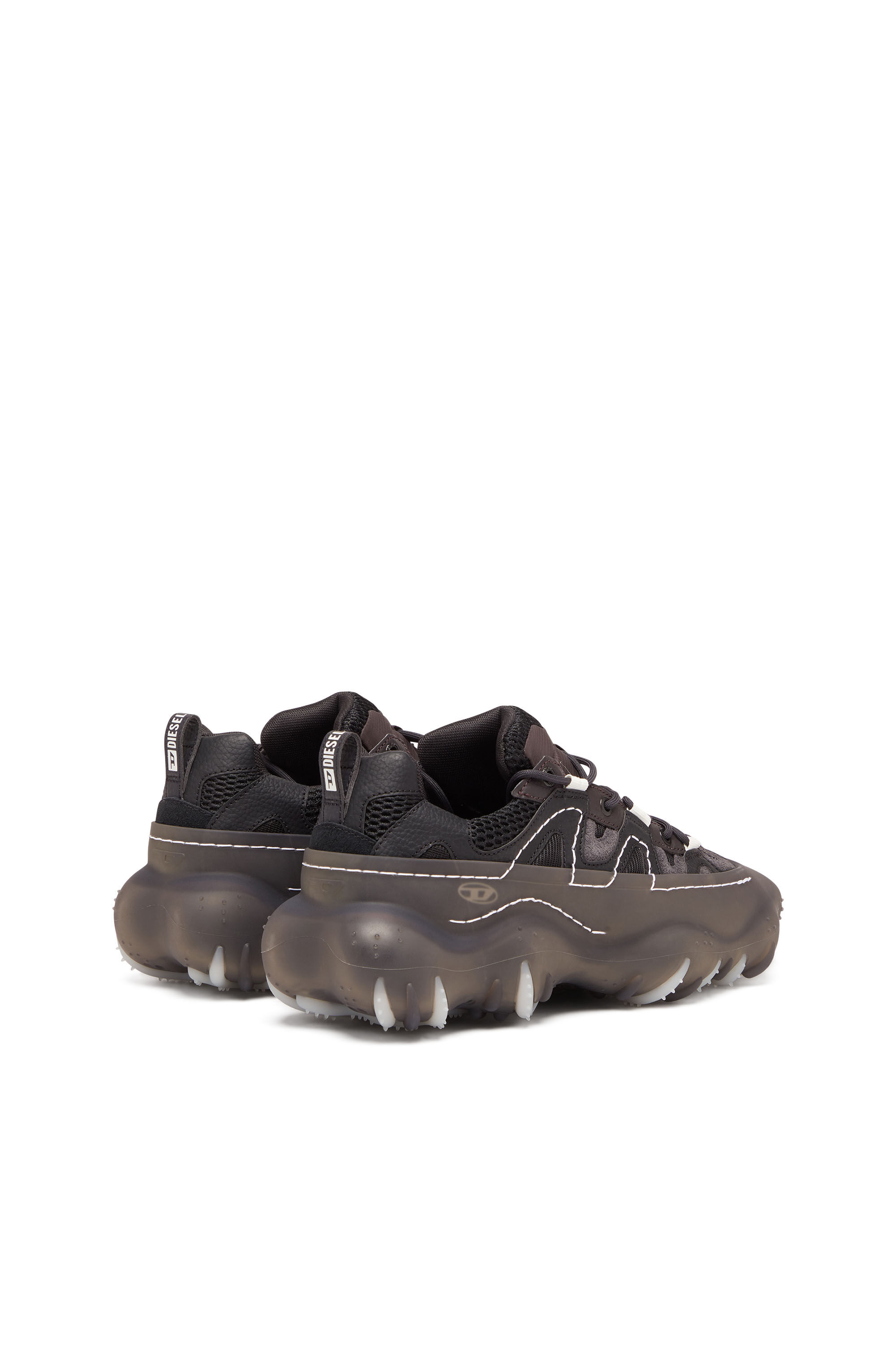Diesel - S-PROTOTYPE P1 W, S-Prototype P1-Deportivas bajas con superposición de goma Mujer in Negro - 3