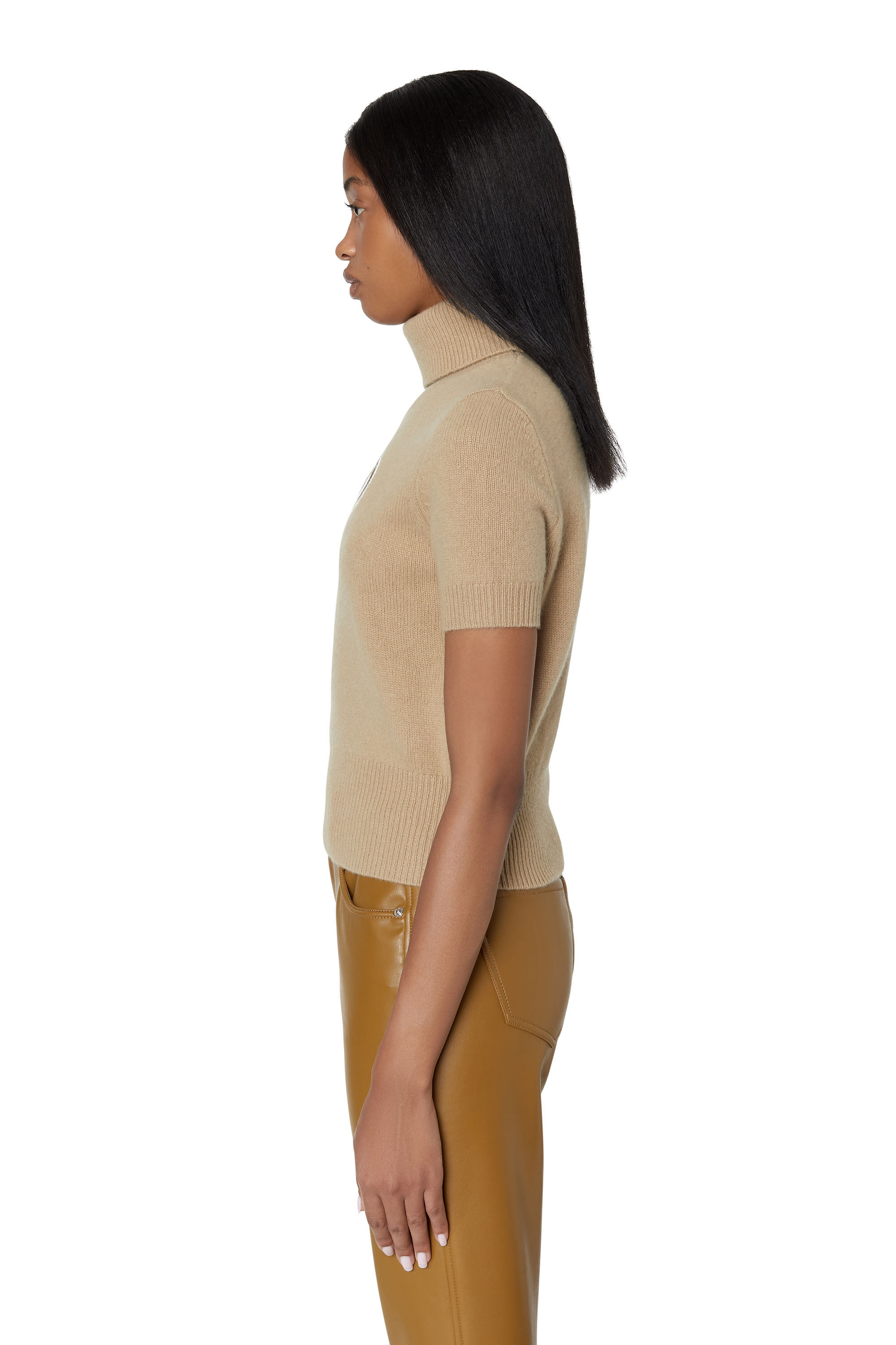 M-ARGARET Woman: Short-sleeve jumper with cut-out logo | Diesel