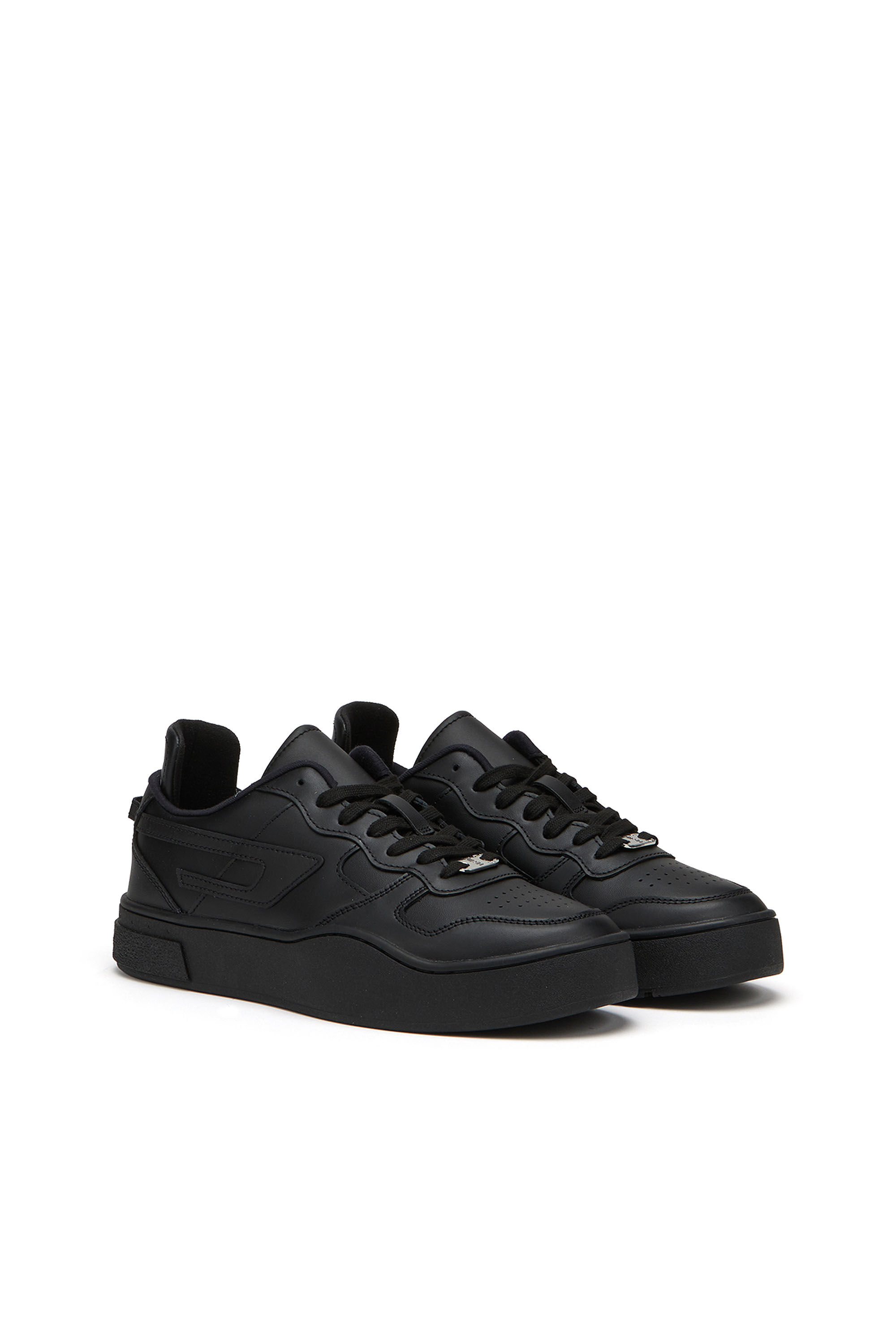 商品画像：Men's S-Ukiyo-High-top sneakers in leather | White | Diesel 4