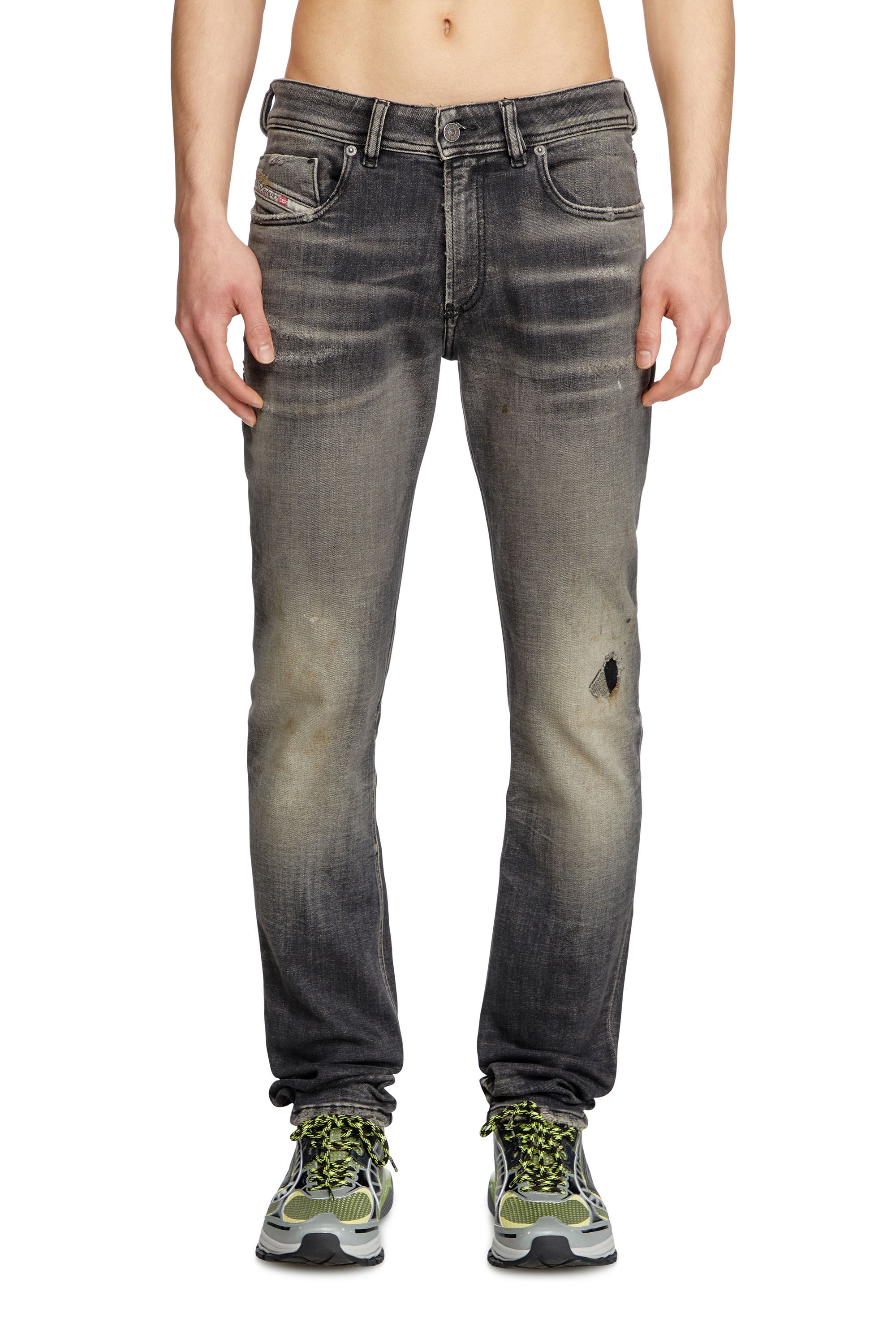 Men's Skinny Jeans | Black/Dark grey | Diesel 1979 Sleenker