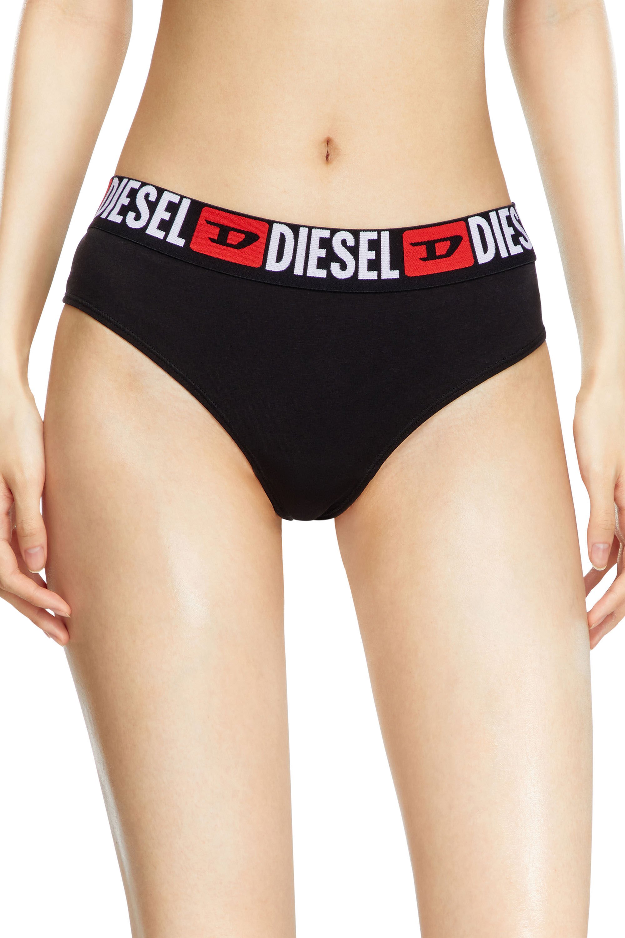 Diesel - UFST-STARS-THREEPACK, Mujer Paquete de 3 tangas con cintura con logotipo in Negro - Image 1