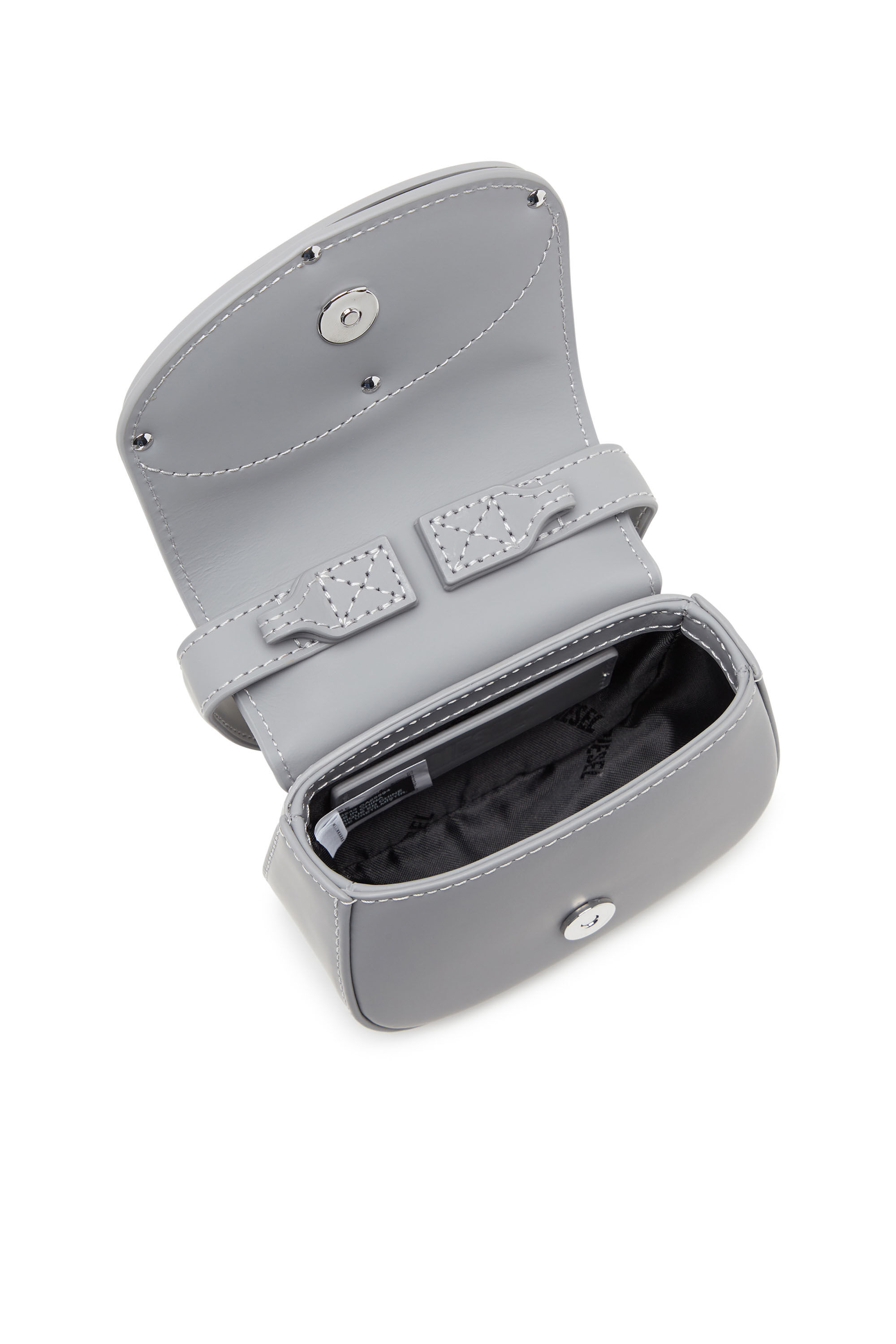 Diesel - 1DR XS, 1DR Xs-Minibolso icónico de cuero mate Mujer in Gris - 2