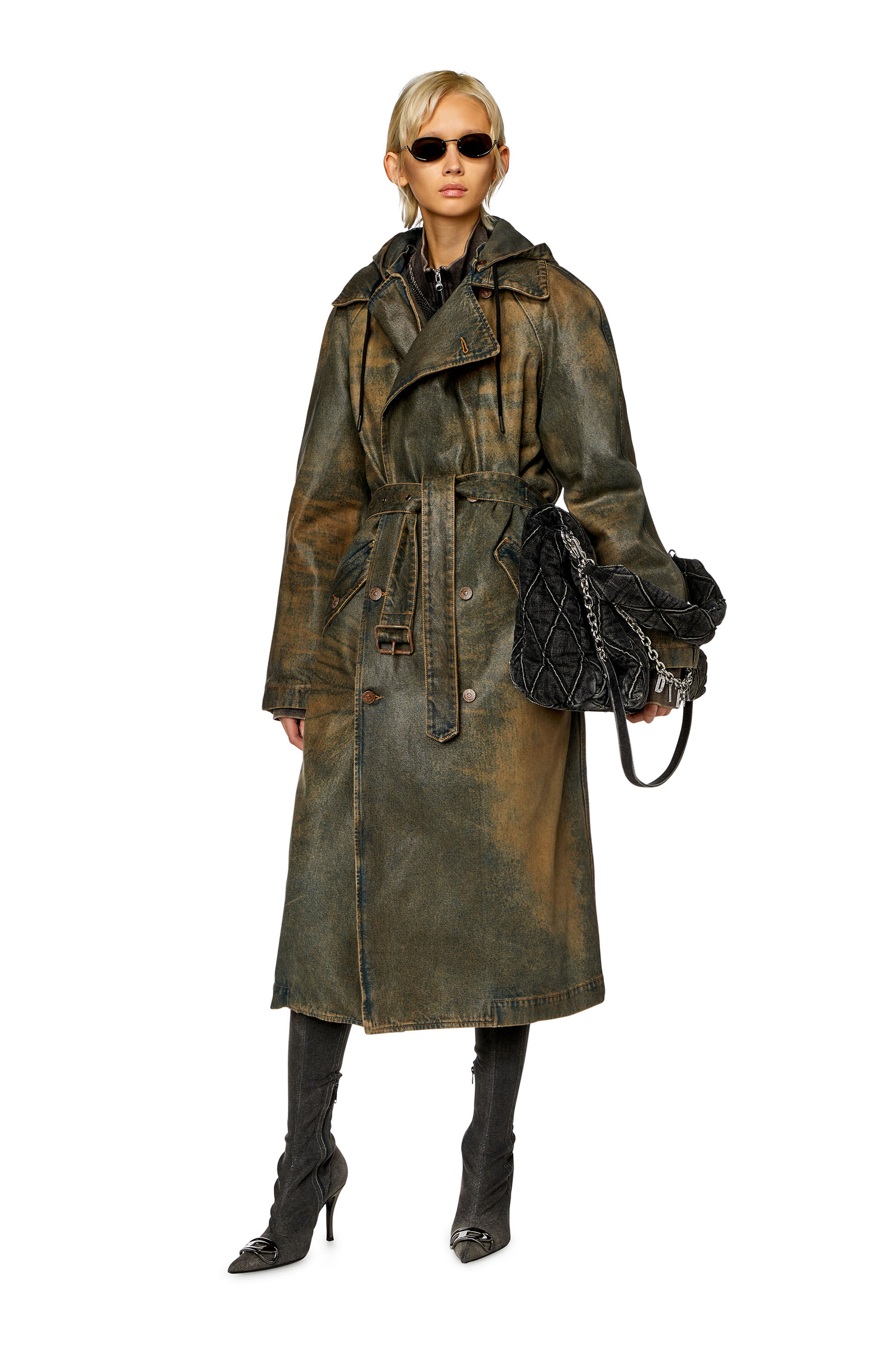 Diesel J-Deller single-breasted coat - Black