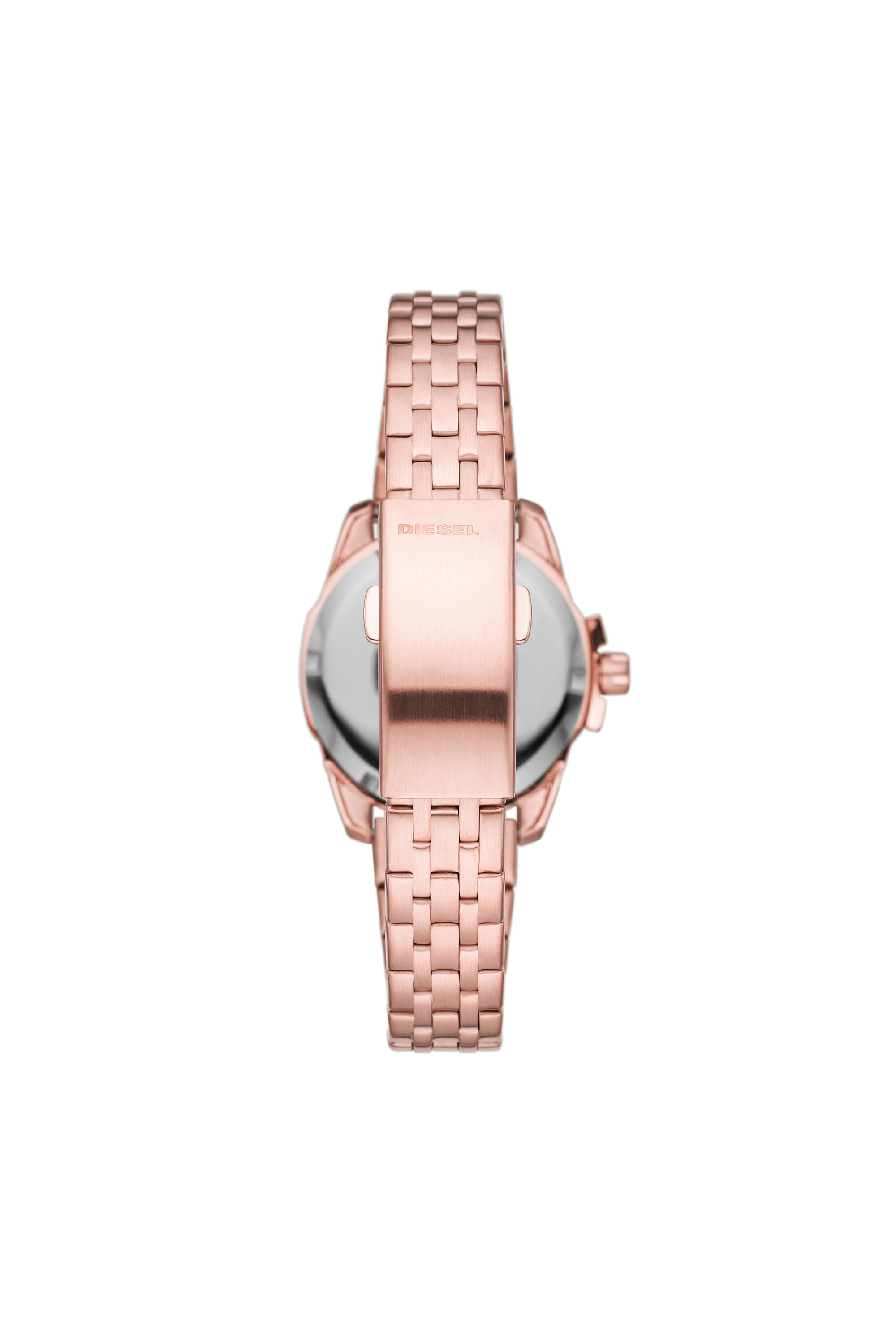 DZ5602 Woman: Baby Chief three-hand rose gold steel watch | Diesel