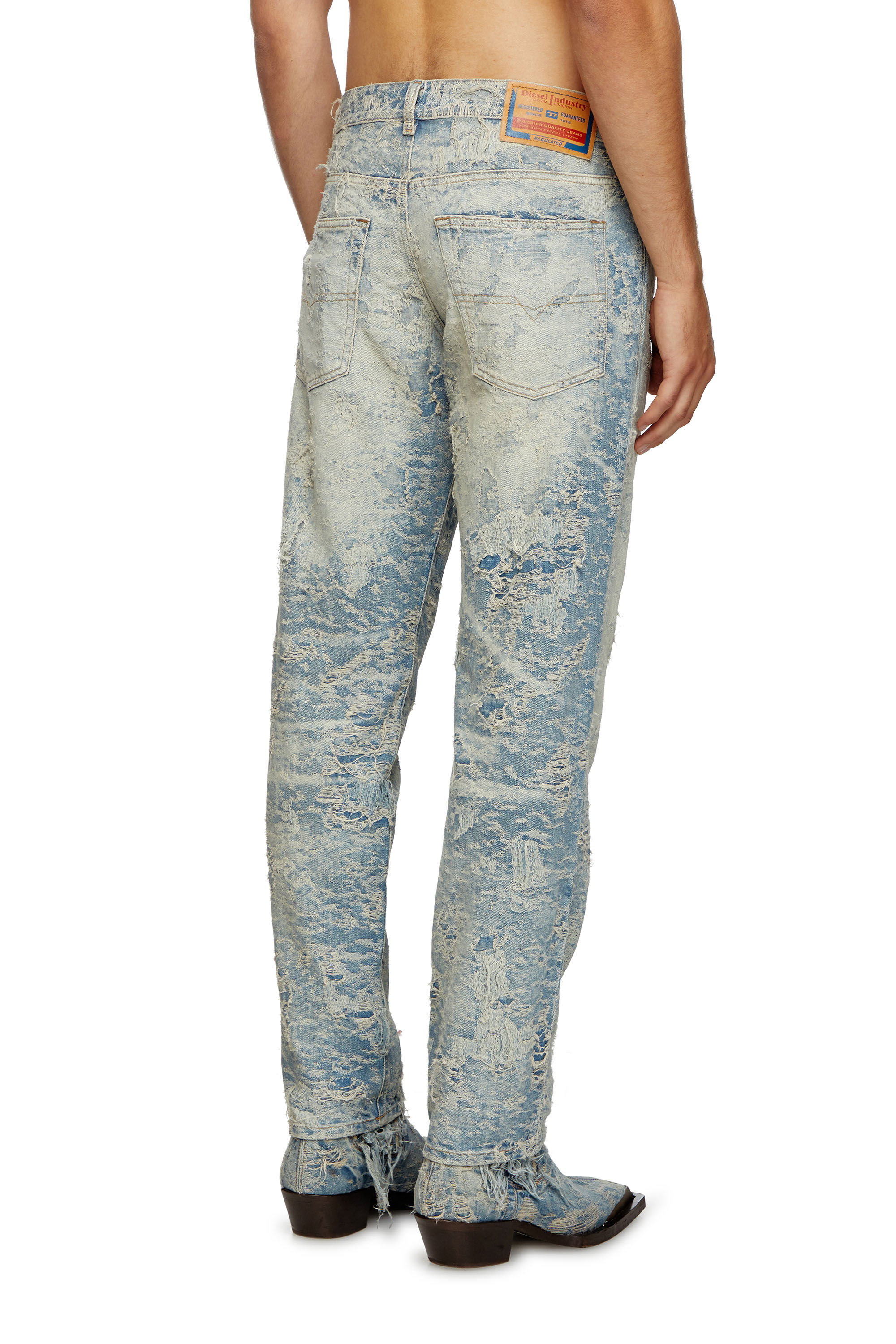 Diesel - Man's Tapered Jeans 2023 D-Finitive 007Z7, Light Blue - 4