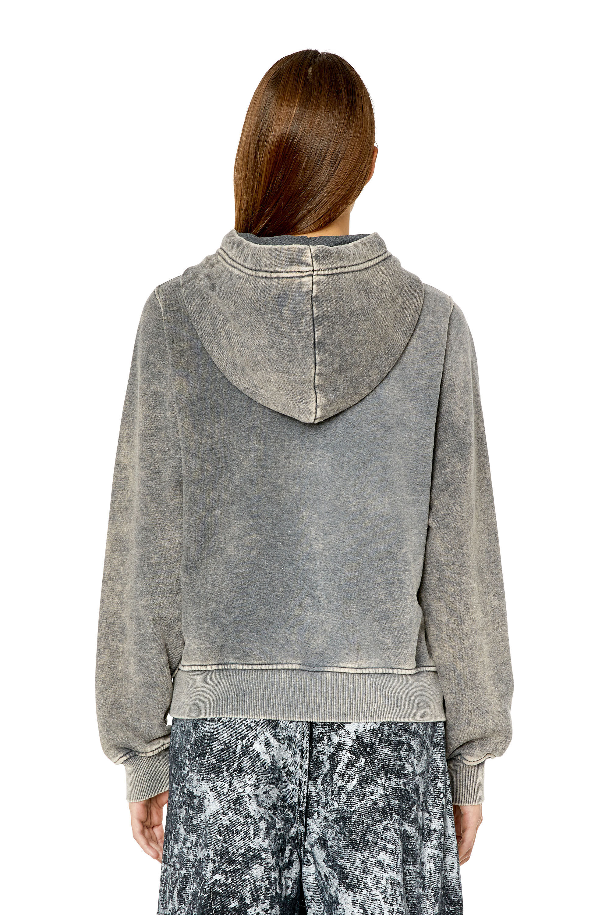 超格安価格 with Hoodie Woman: F-REGGY-HOOD-G2 injection logo moulded トップス