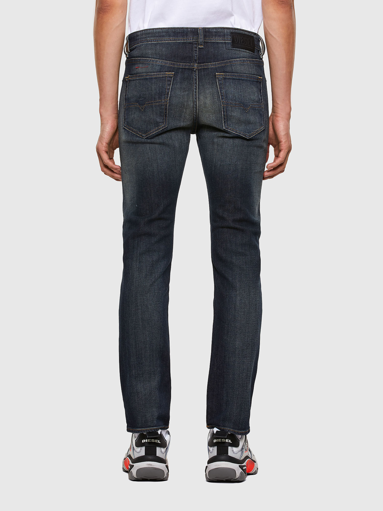 Buster Slim Jeans 009EP Dark Blue Wash Treated Stretch Fabric