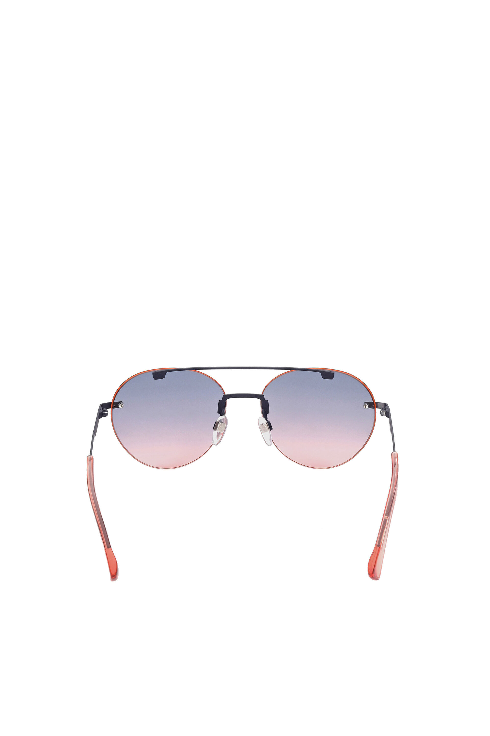 Diesel - DL0351, Unisex's Round sunglasses with lightweight metal construction in Pink/Black - 3